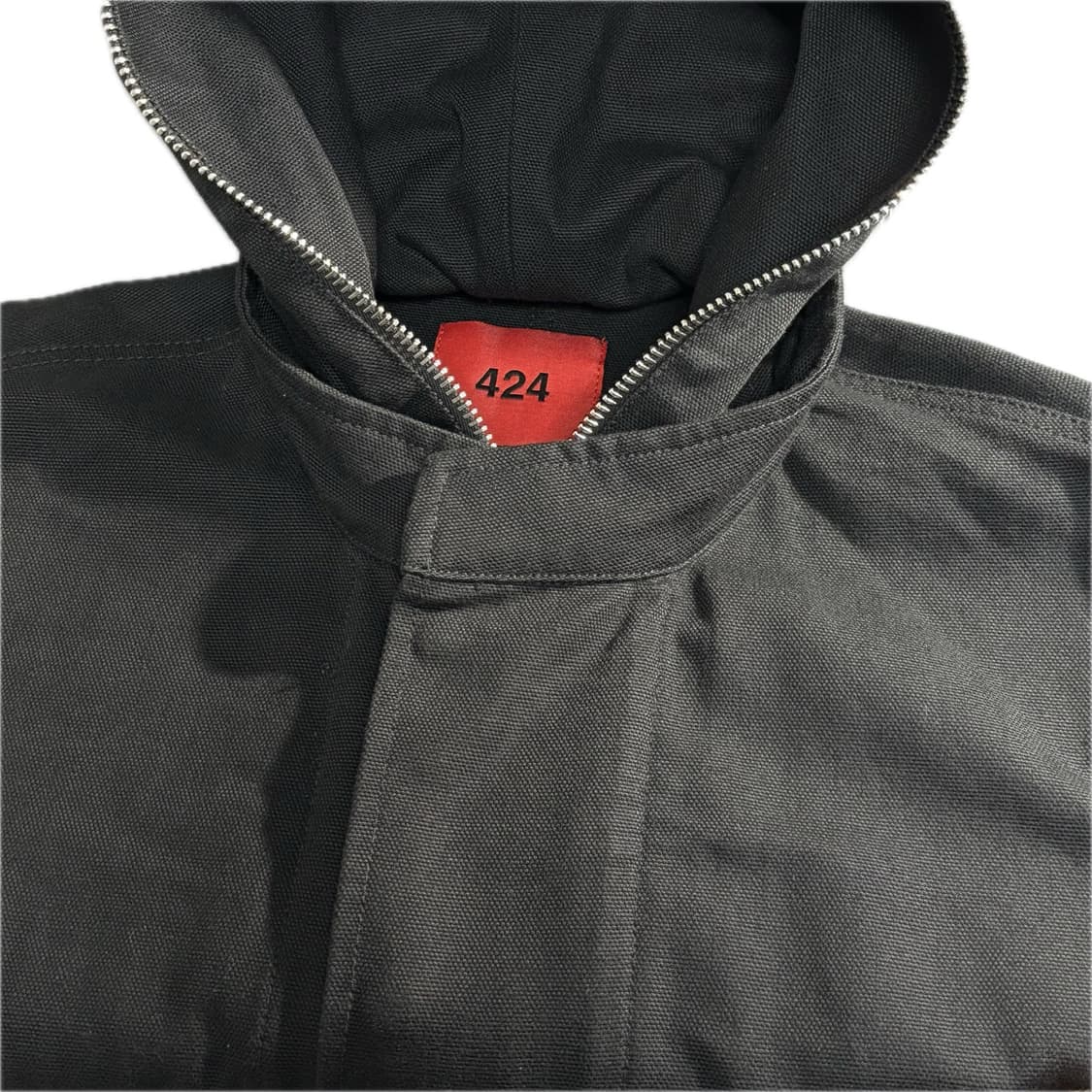 L) 424 집 후드 모즈 코트 상품이미지3