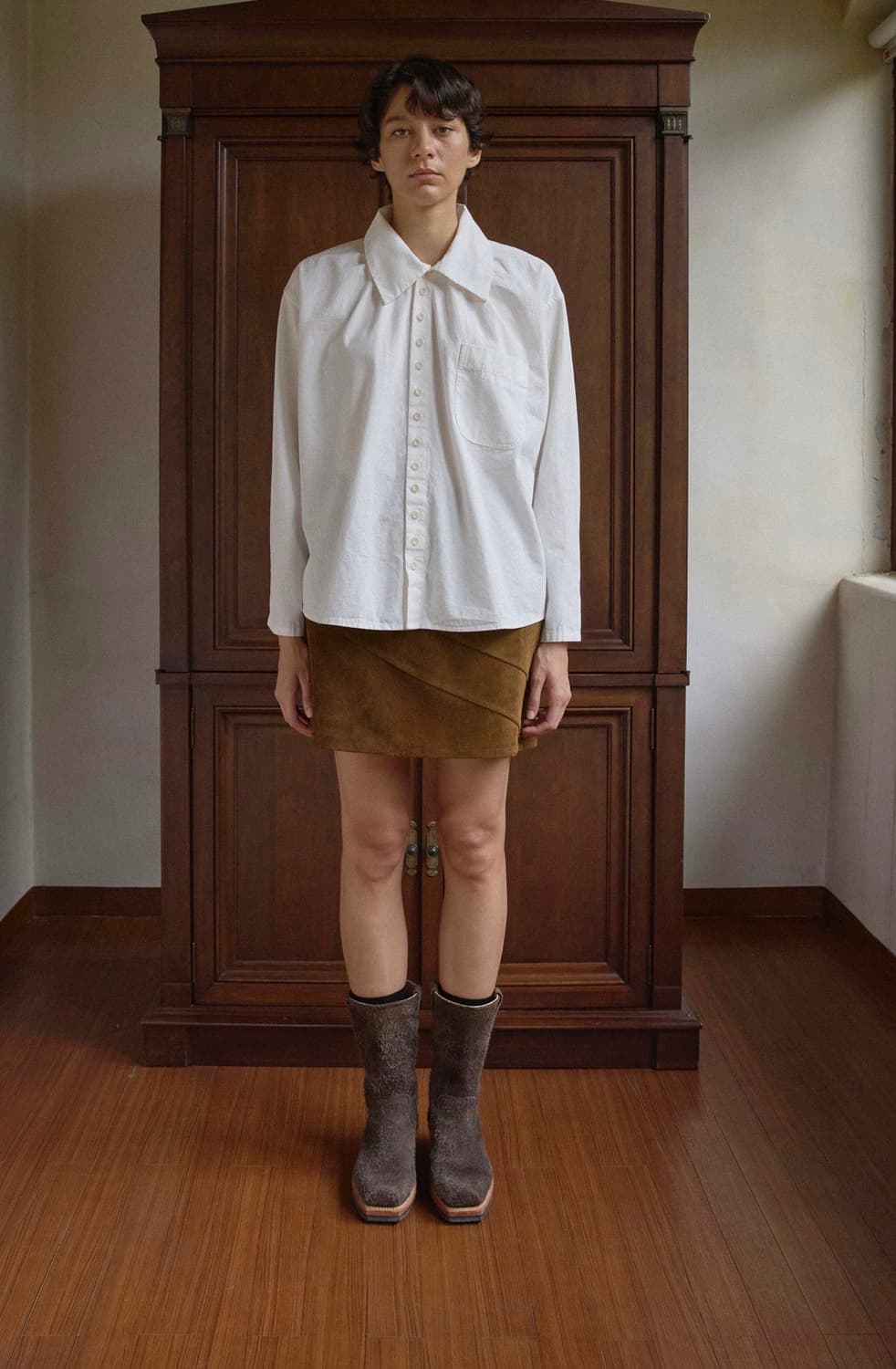 아유서울 버튼 포인트 셔츠 상품이미지4