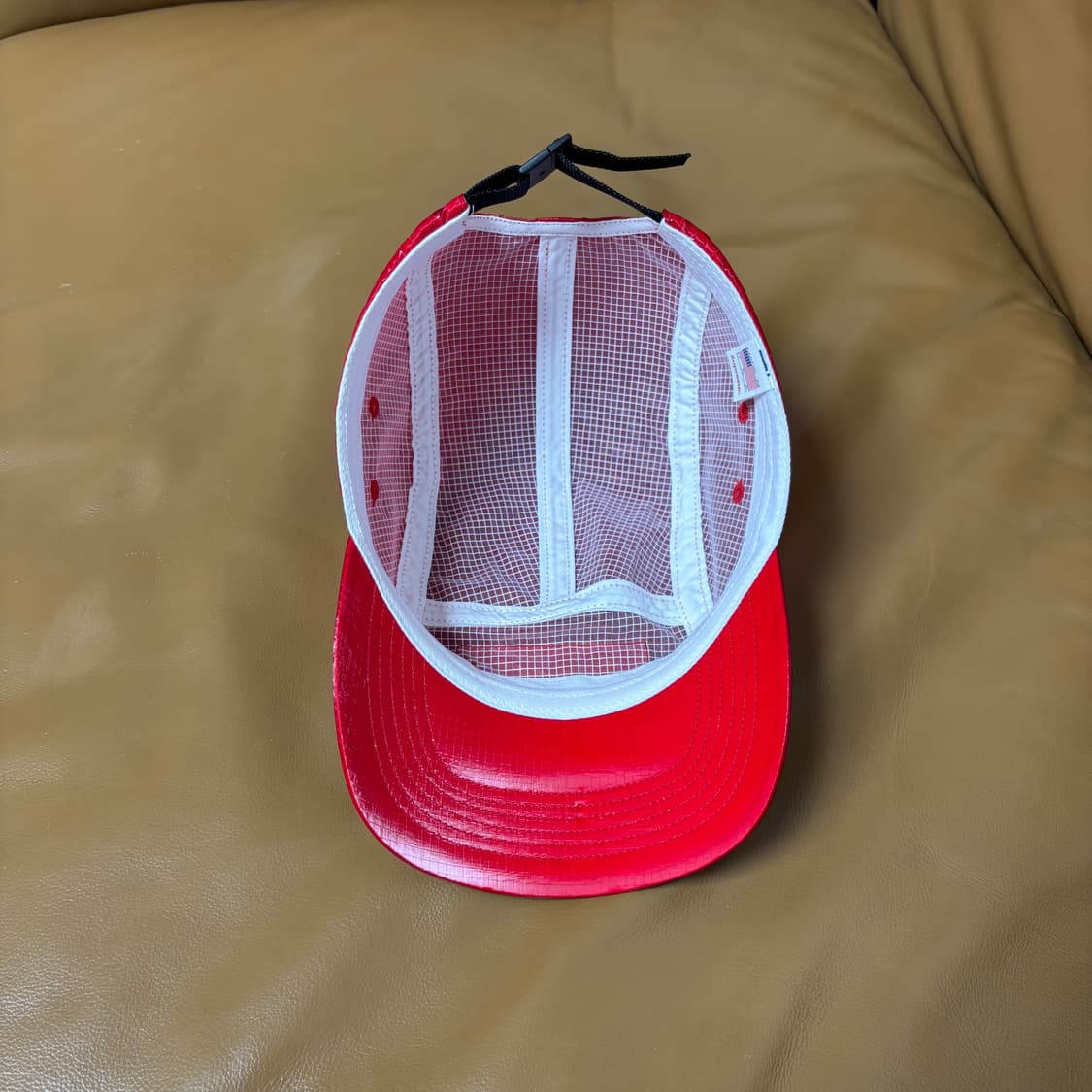 Supreme 슈프림 레드 캠프캡 모자 (Ripstop Red) 상품이미지6