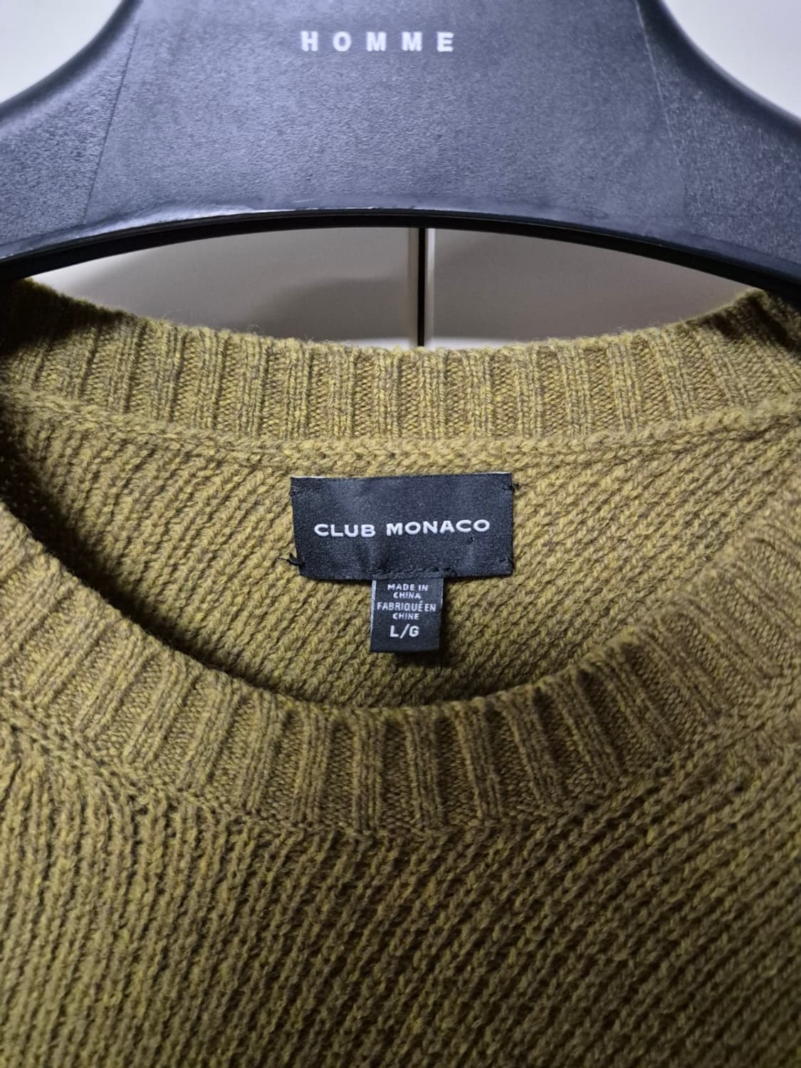 (L) 클럽모나코 올리브 울 니트 상품이미지3
