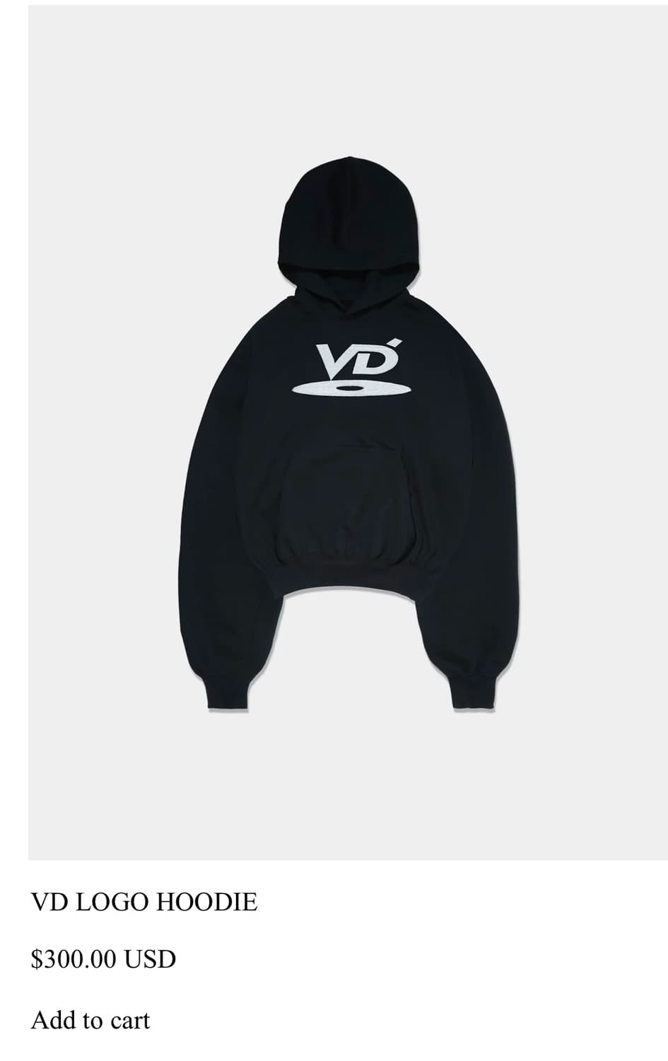 Vuja De 부자데 vd logo hoodie 상품이미지1