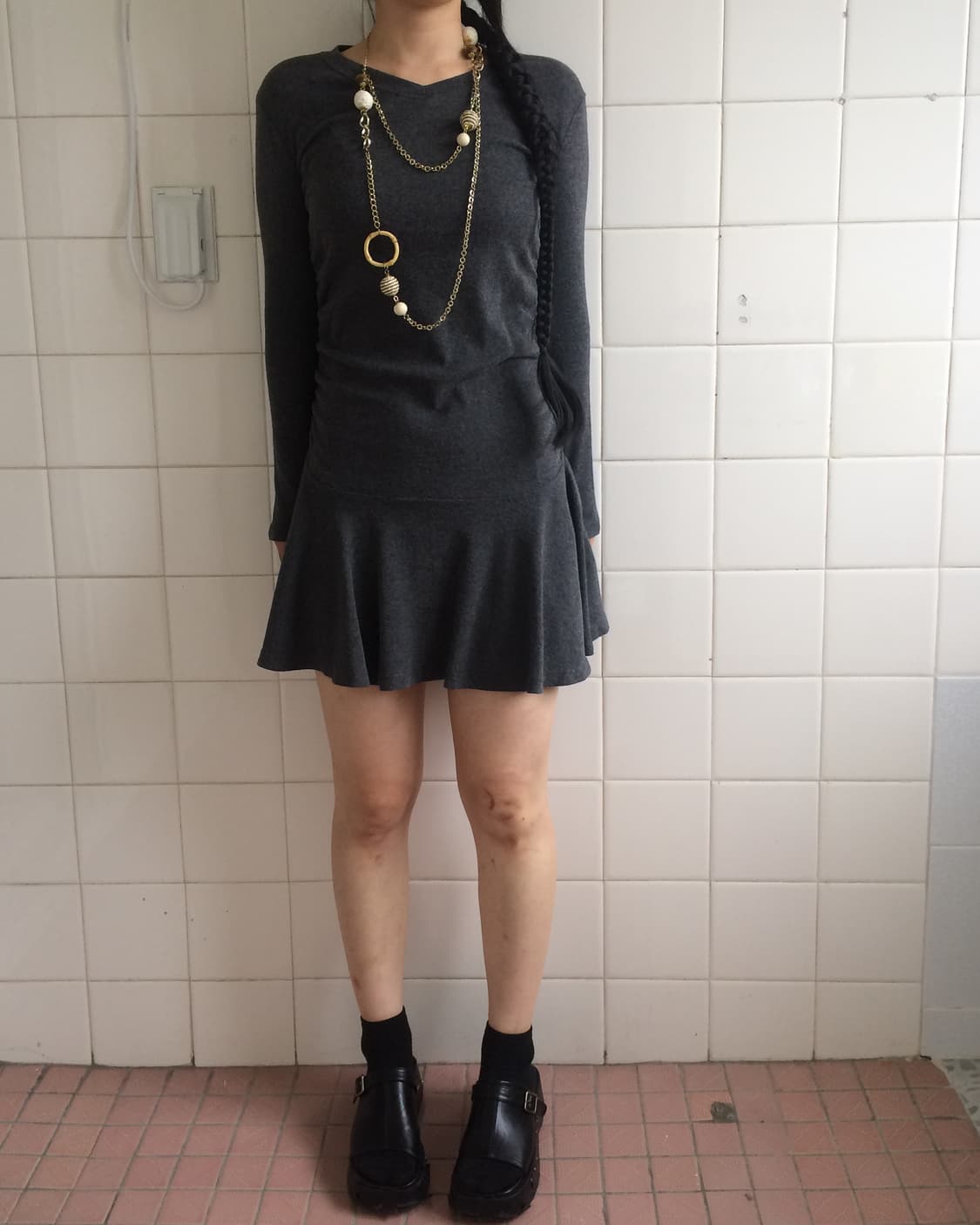Side shirring point onepiece 상품이미지1