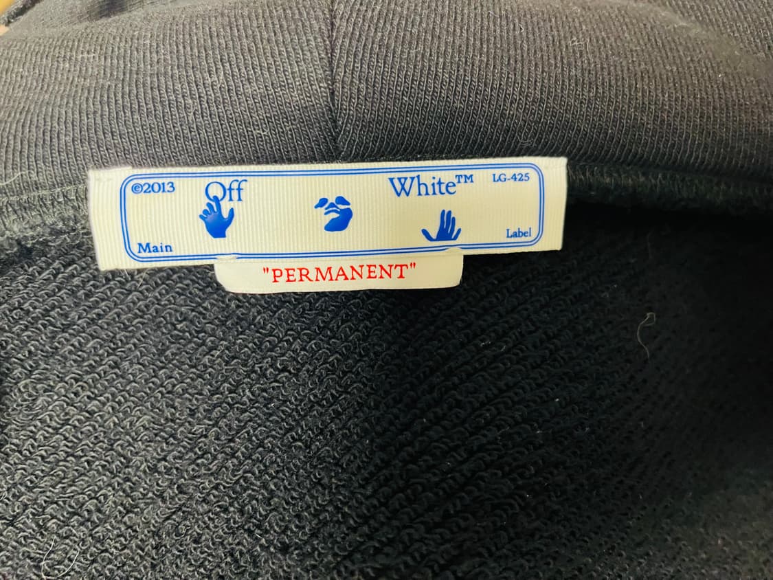 Off-White 블랙 후드 집업 M 상품이미지7