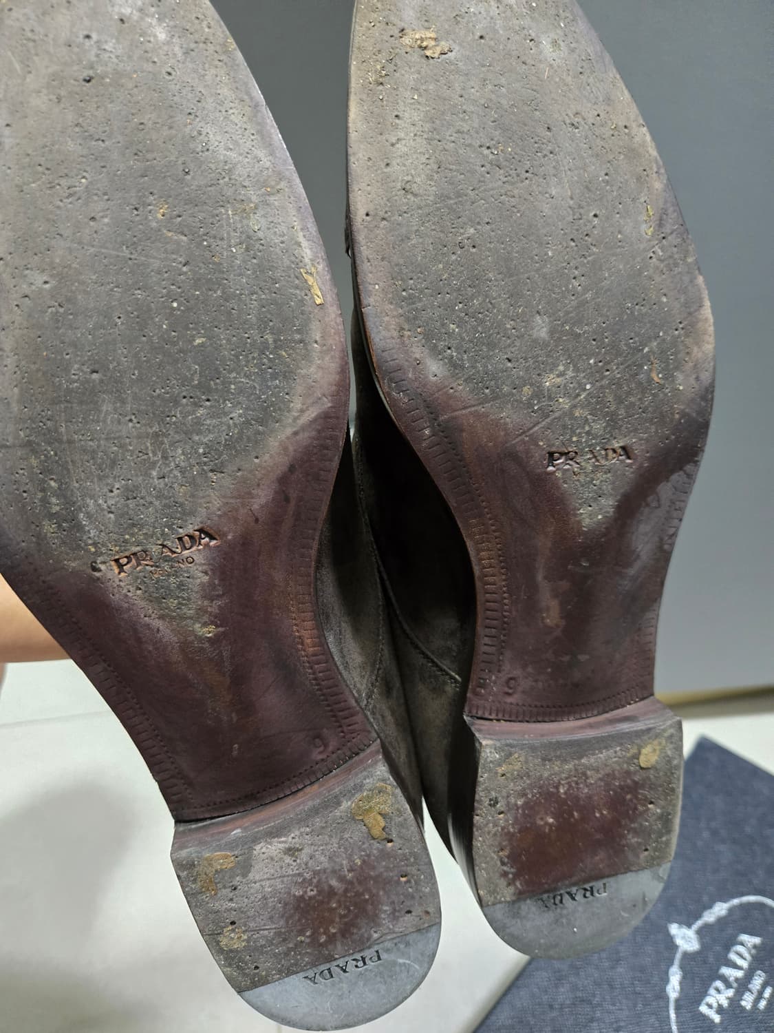 프라다 스웨이드 구두 상품이미지3