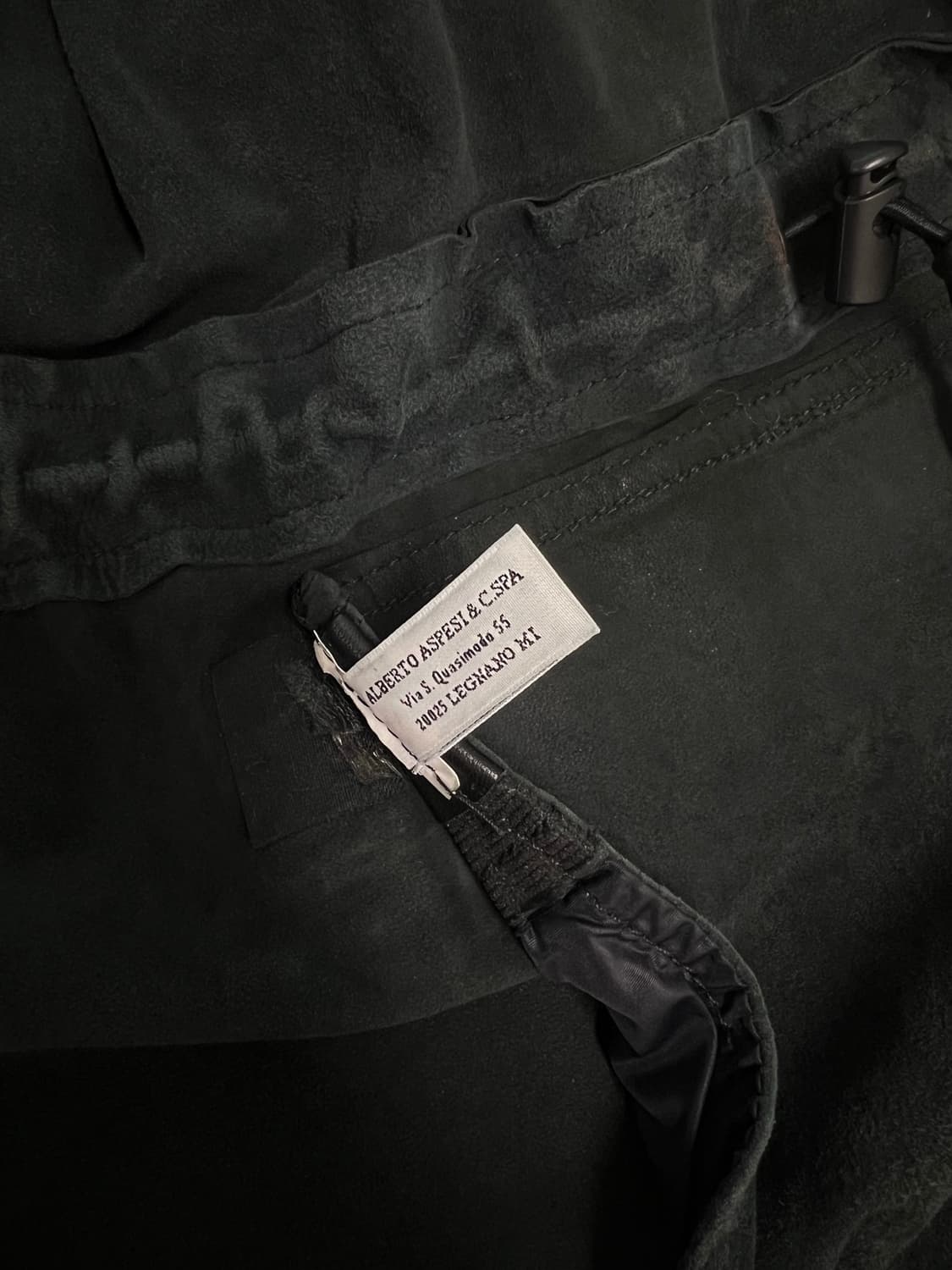 Aspesi 남성 가죽 사파리 자켓 블랙 M 상품이미지7