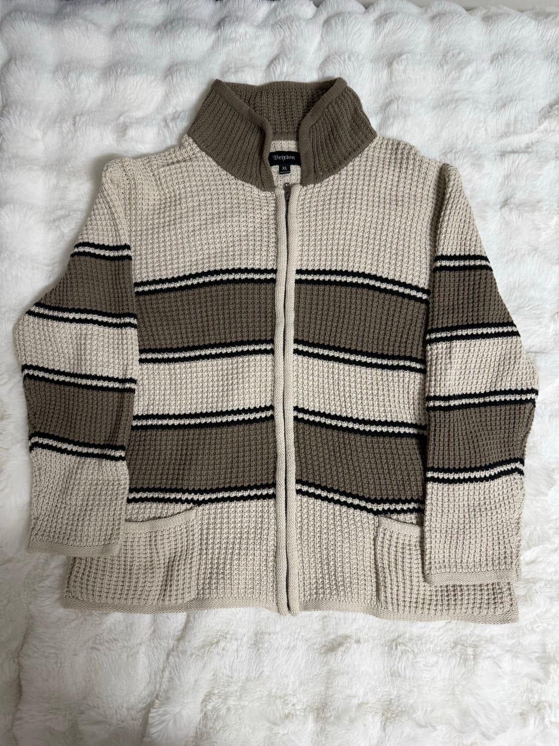 [XL] 브릭스톤 집업 가디건 베이지 상품이미지2