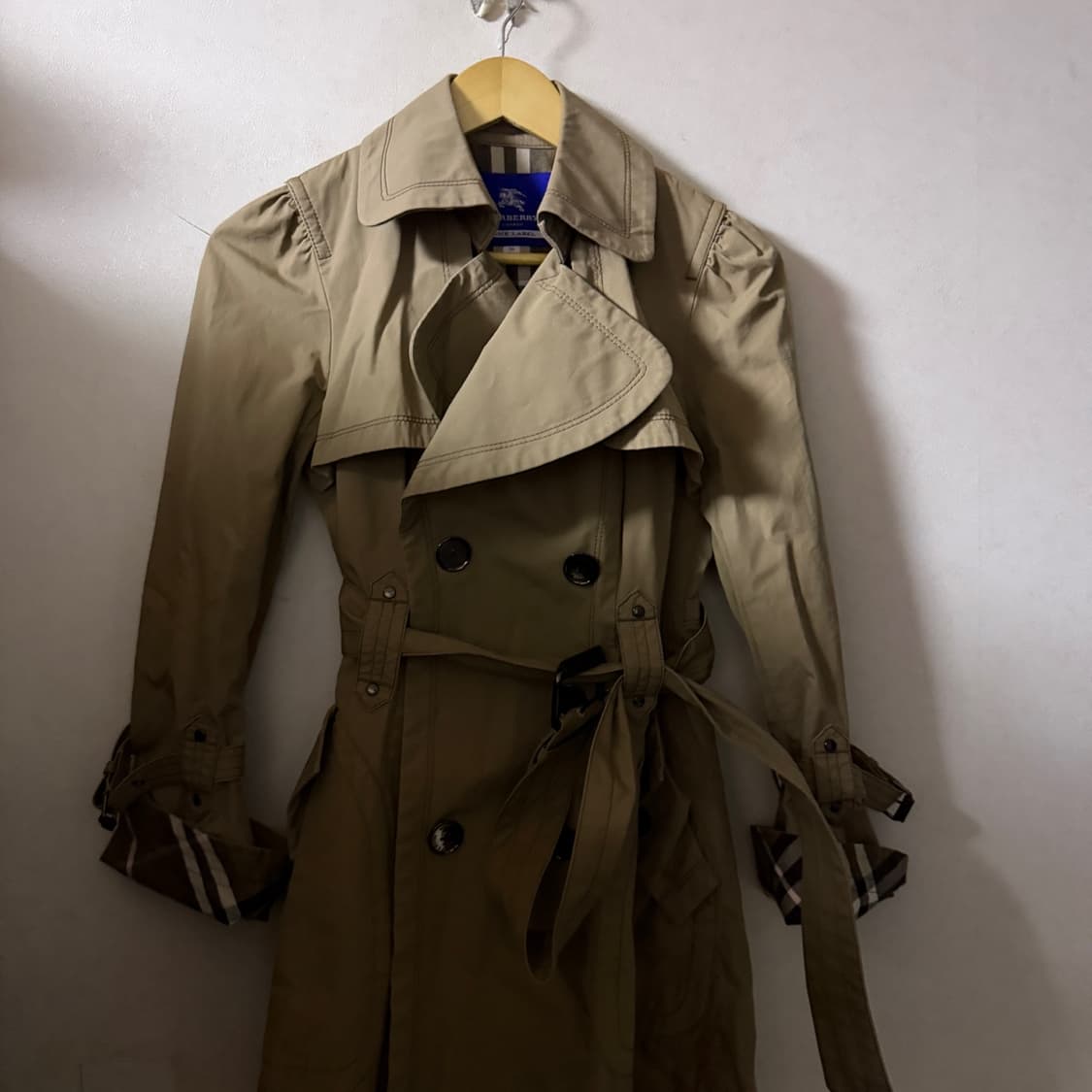 버버리  블루라벨 노바체크 클레식 더블코트 38 (55정도) 상품이미지9