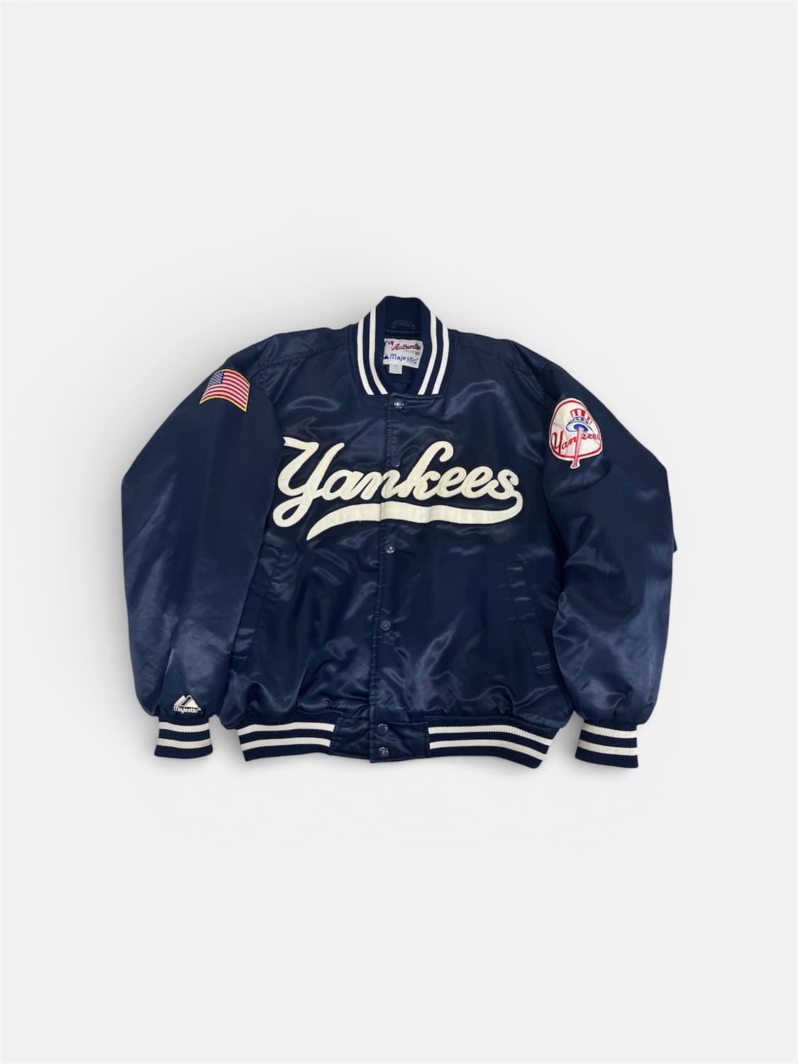 마제스틱 뉴욕 양키스 성조기 바시티 자켓 누빔 M 95-100 상품이미지1
