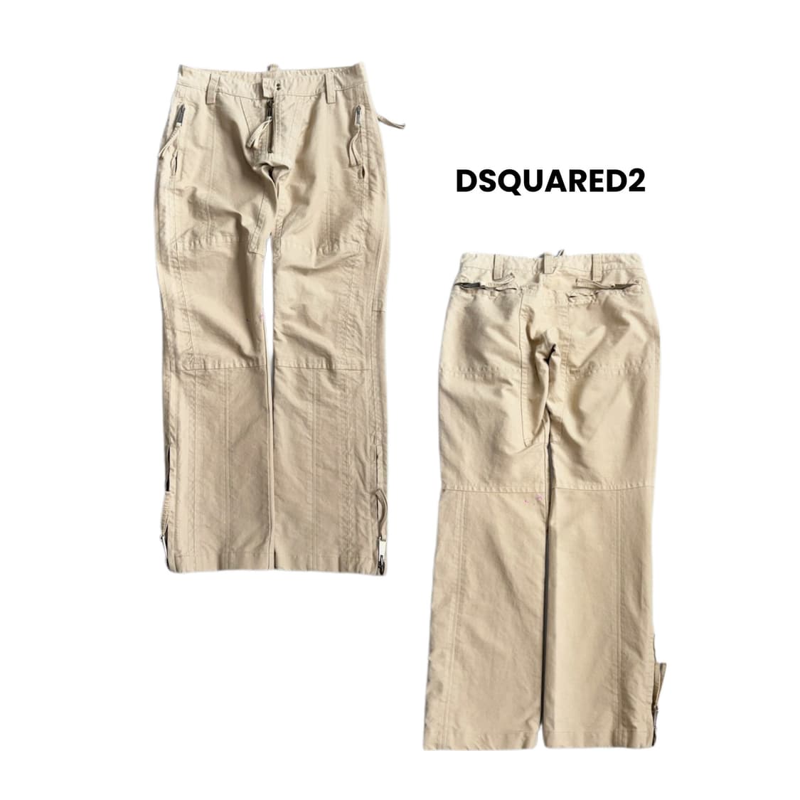 디스퀘어드 바이커 새깅 코튼 팬츠 상품이미지1