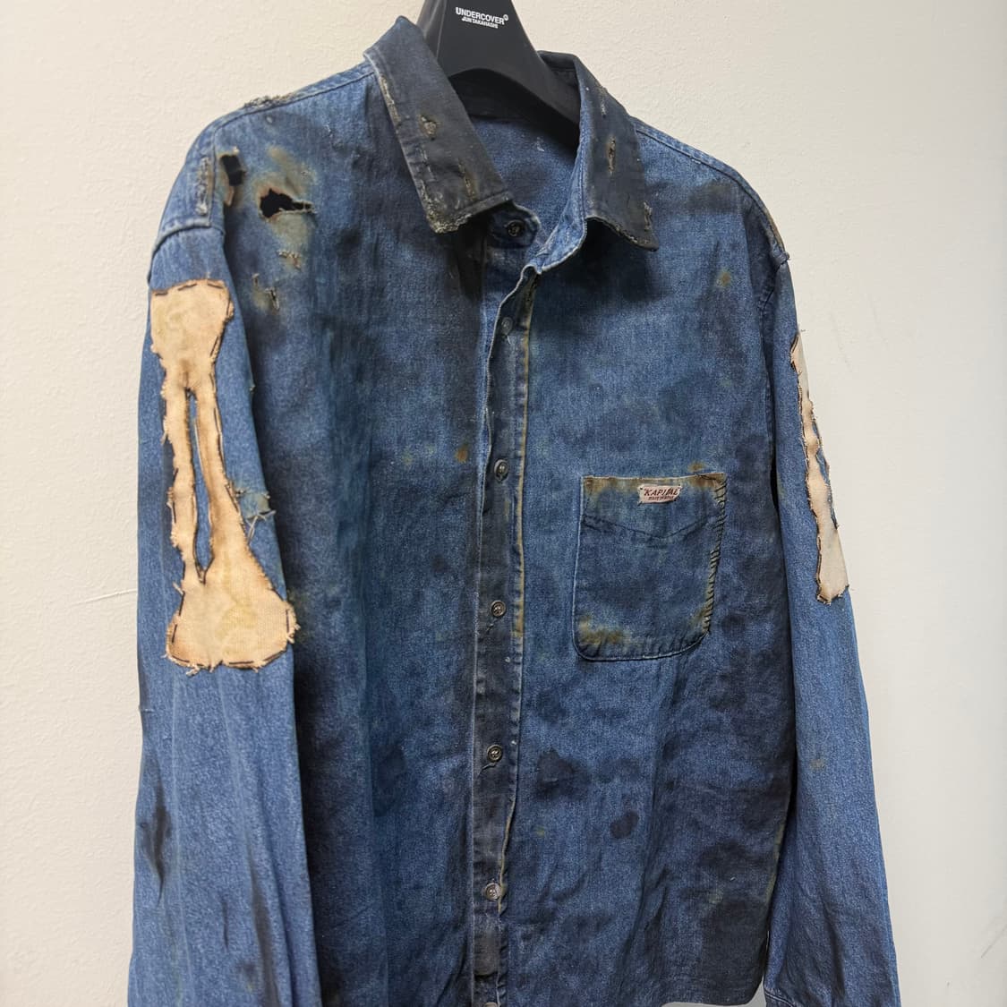 빈티지 코팅왁스 커스텀 데님자켓  상품이미지3