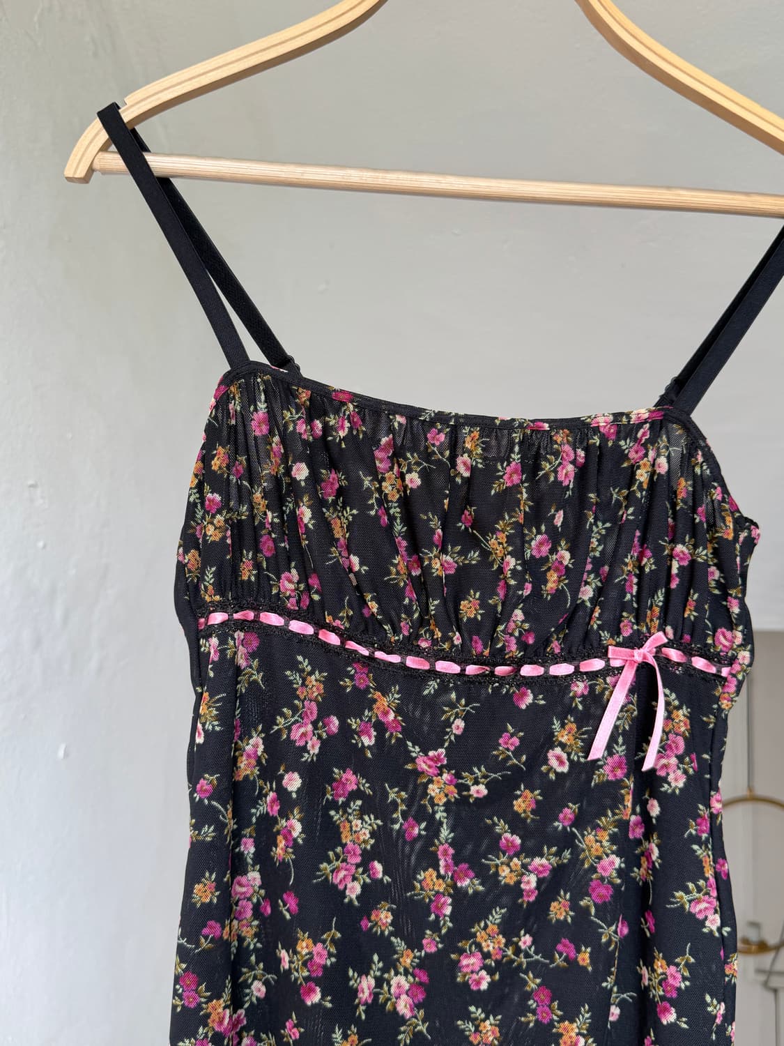 y2k 리본 디테일 쁘띠 슬립 상품이미지2