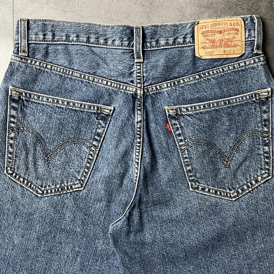 LEVI'S 00s 리바이스550 중청 데님 하프팬츠 A01171 상품이미지6