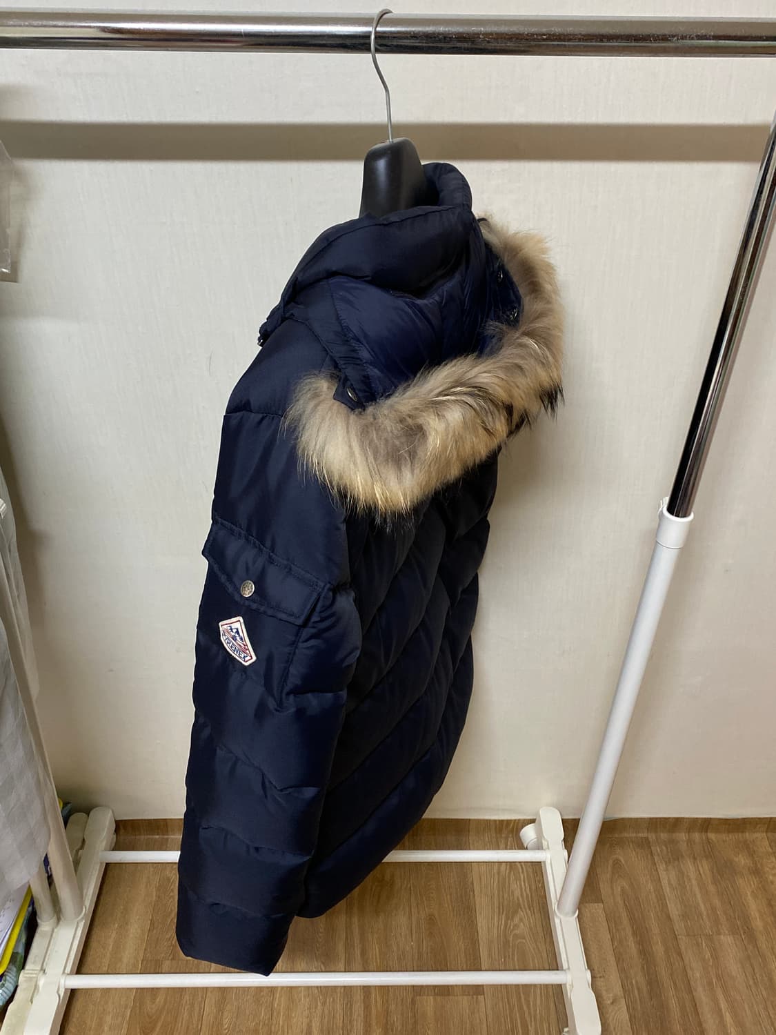 피레넥스 개버딘 패딩 네이비 m(100) 상품이미지3