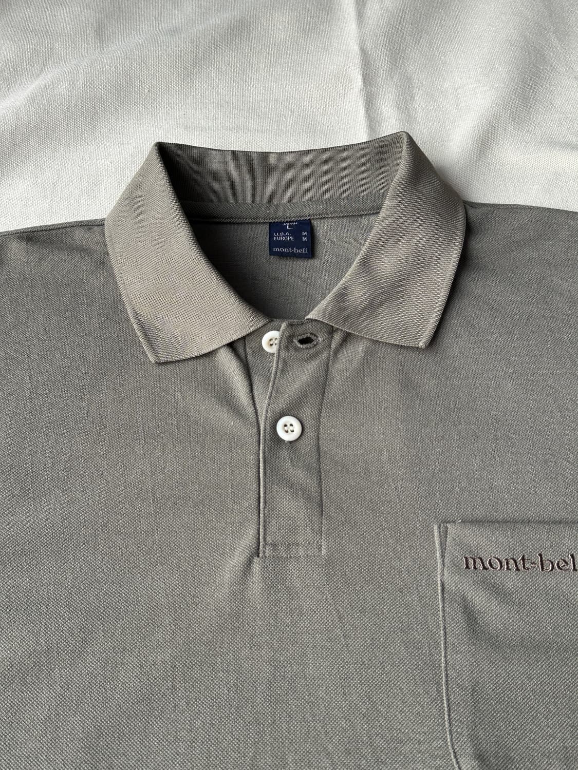 몽벨 재팬 피케 반팔 카라티 올리브그린 L 상품이미지2