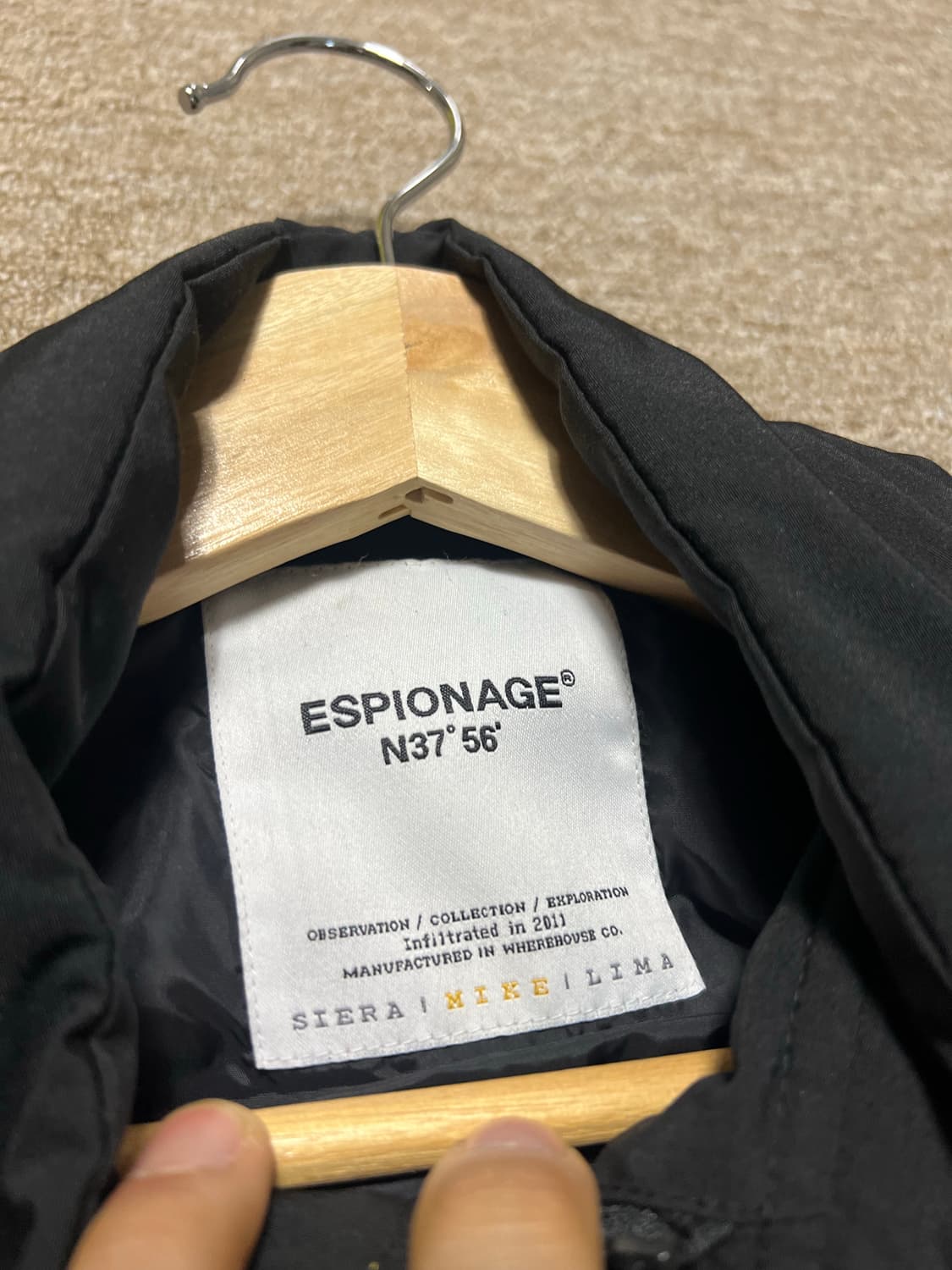 에스피오나지 블랙 점퍼 95 상품이미지4