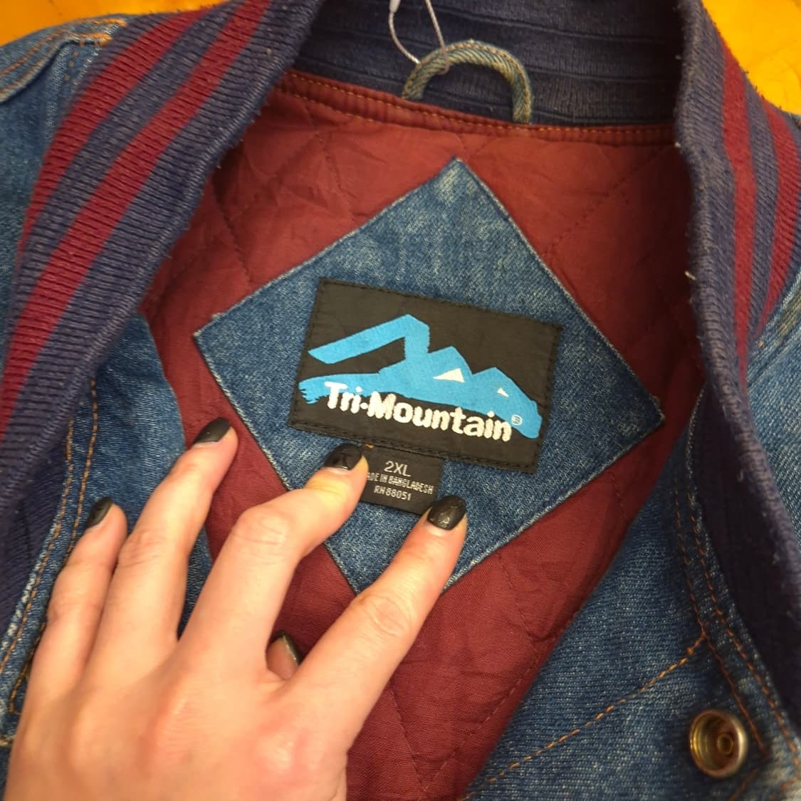 Tri-Mountain 데님 바시티 자켓 2XL 상품이미지4