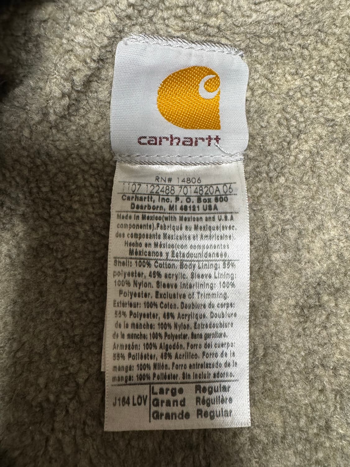 칼하트 아크틱 j164 lov large 상품이미지3