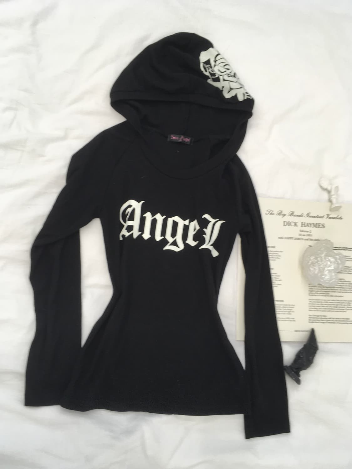 jpn vintage punk rose hood longsleeve 상품이미지2