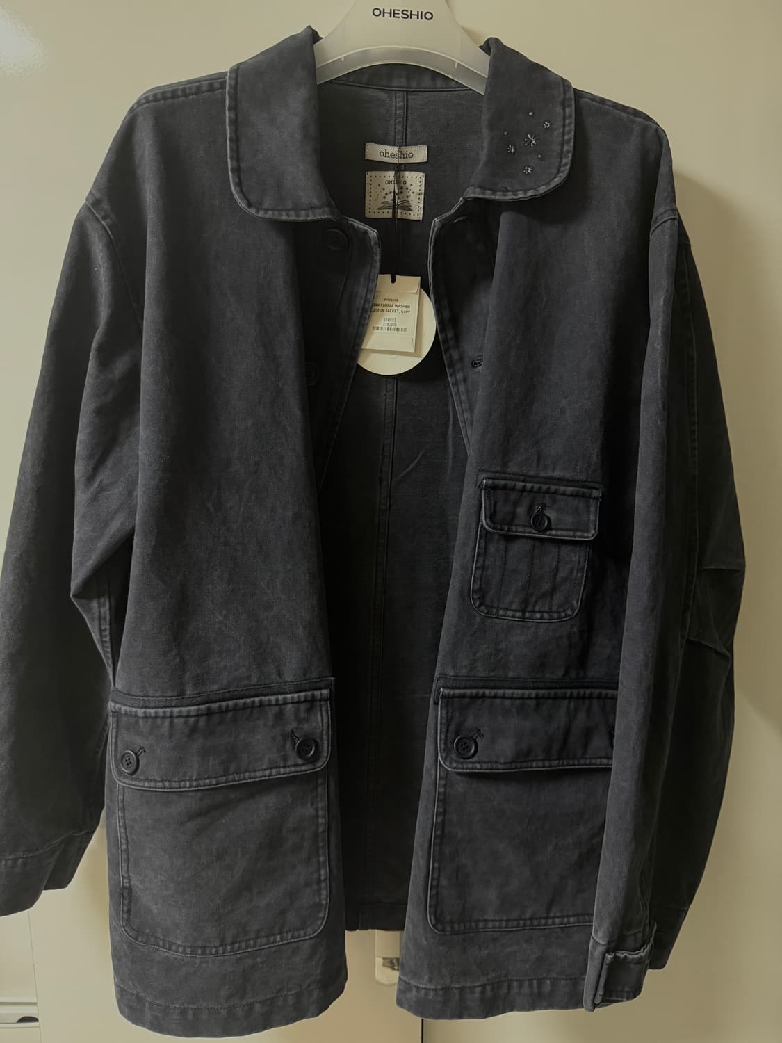 오헤시오 자켓 STAR FLORAL WASHED COTTON 상품이미지2