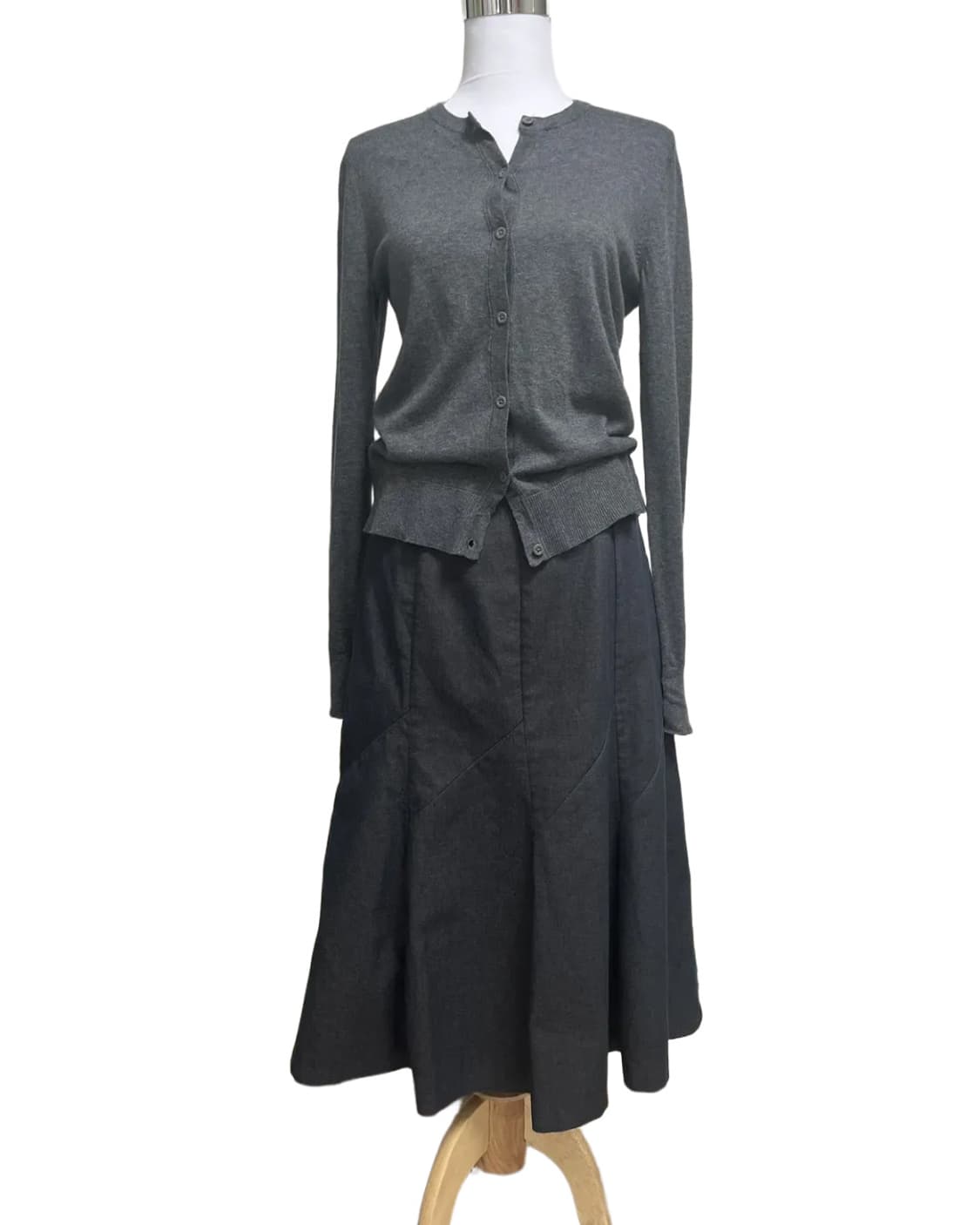 Dark denim flared skirt 상품이미지4