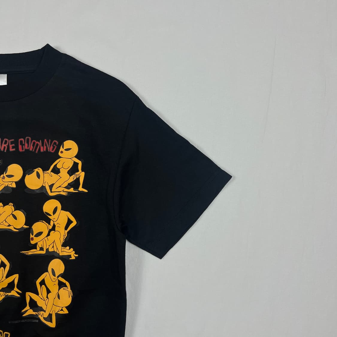 빈티지 에일리언 aliens 프린트 반팔티 상품이미지3