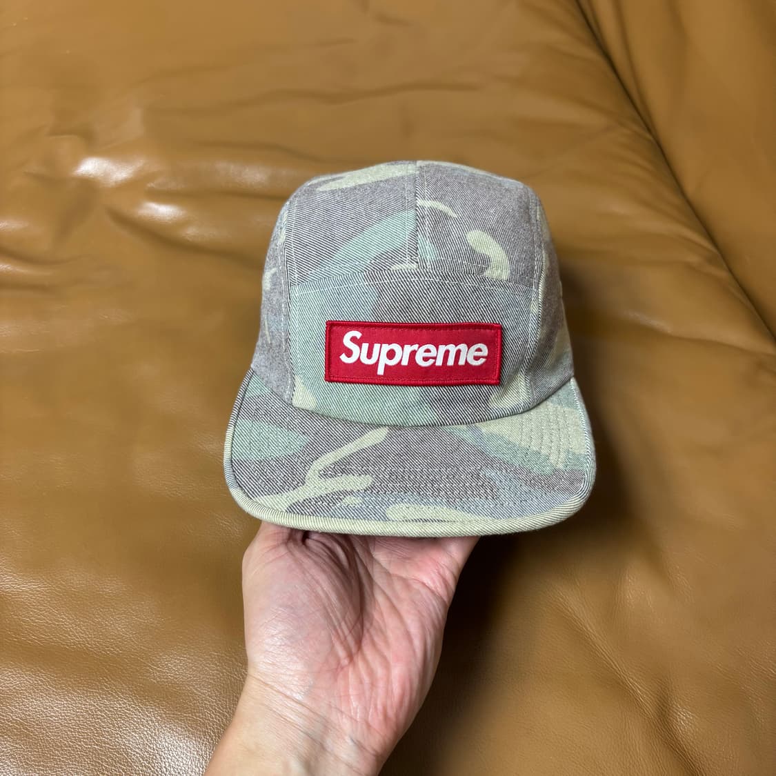 Supreme 슈프림 워시드 카모 캠프캡 모자 (Washed Camo) 상품이미지2