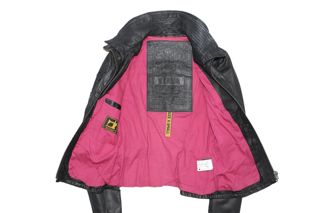 Superdry 수퍼드라이 더블넥 램스킨 레더 바이커 자켓 상품이미지3