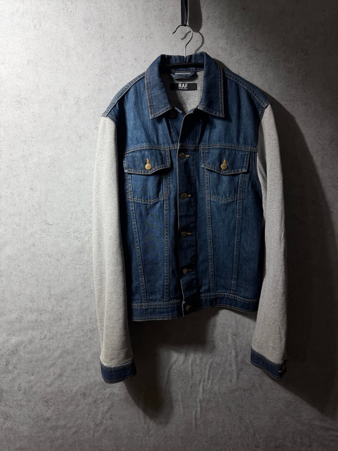 10FW 라프시몬스 하이브리드 데님자켓 상품이미지1