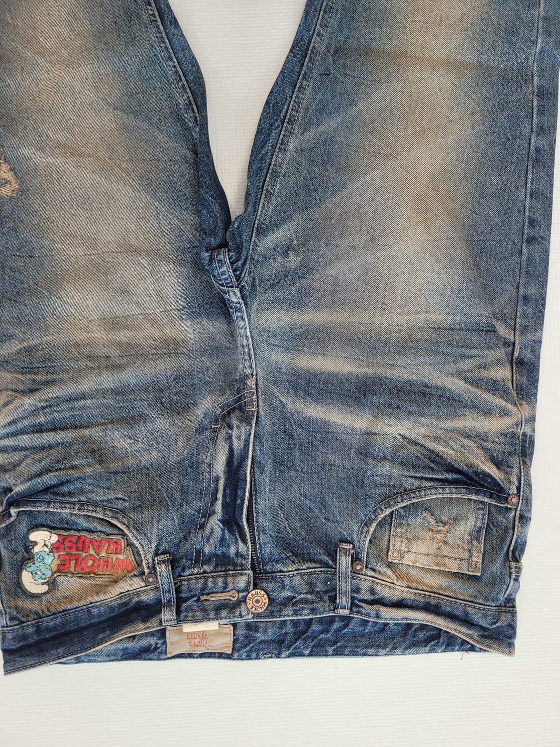 홀하우스 WHOLE HAUSE 남자 빈티지 워싱 청바지 34 스틸블루  상품이미지4