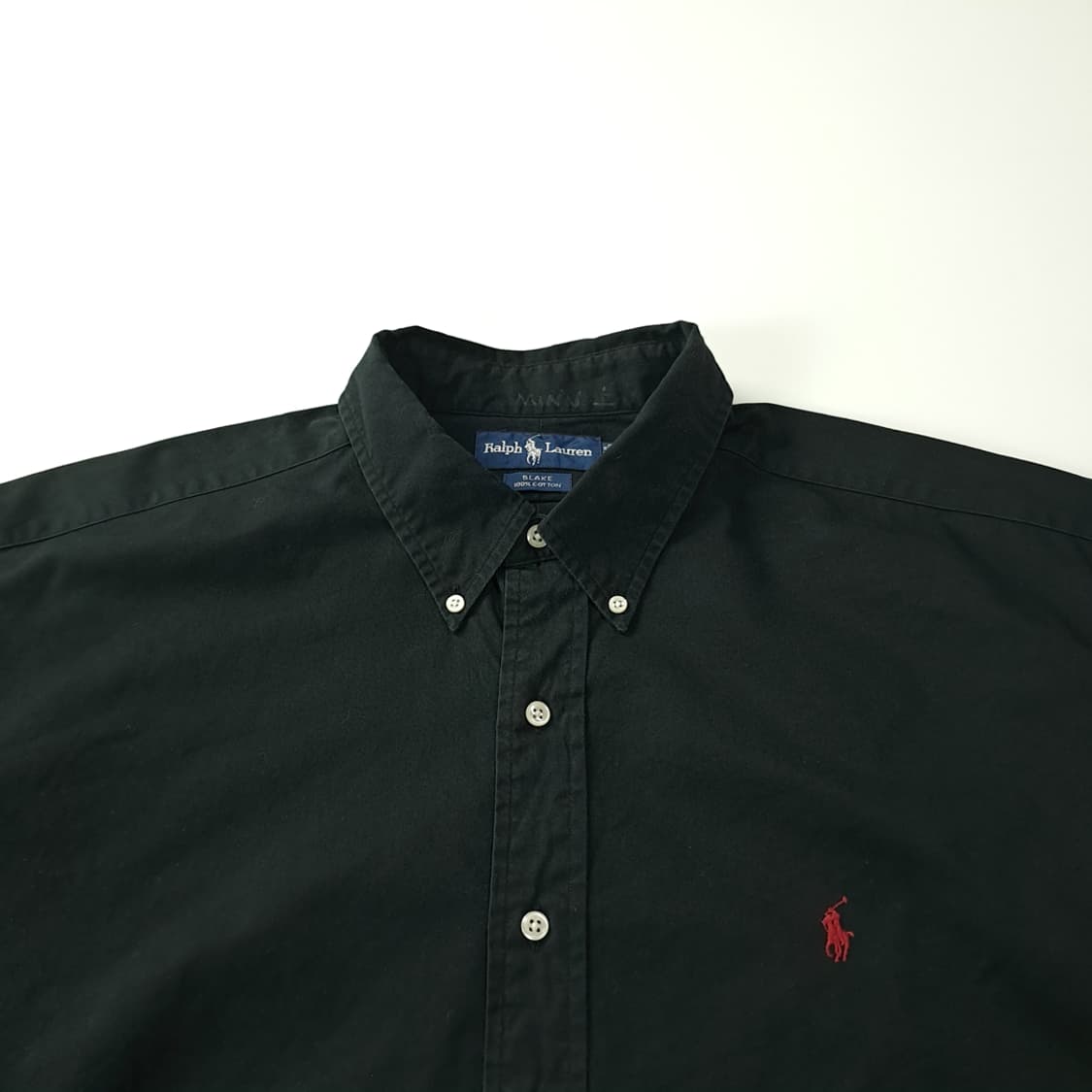 CK391 2XL 폴로 90s 레드포니 블랙 셔츠 남방 상품이미지2