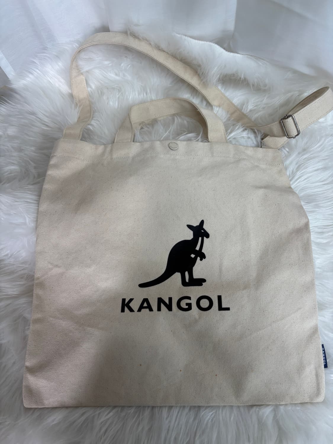 캉골(KANGOL)캔버스 에코백 상품이미지1