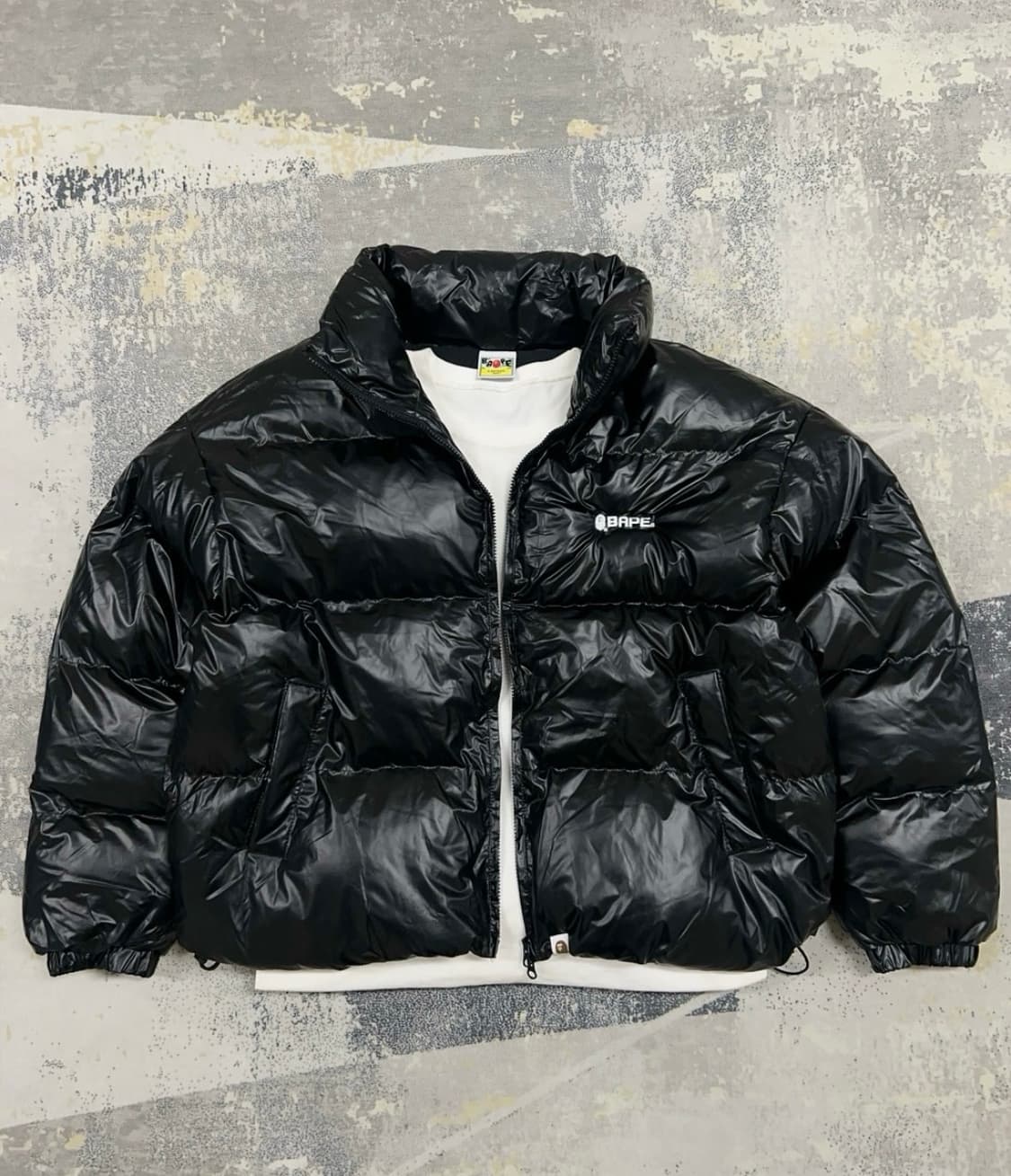 베이프 나일론 레터링 푸퍼 패딩 상품이미지1