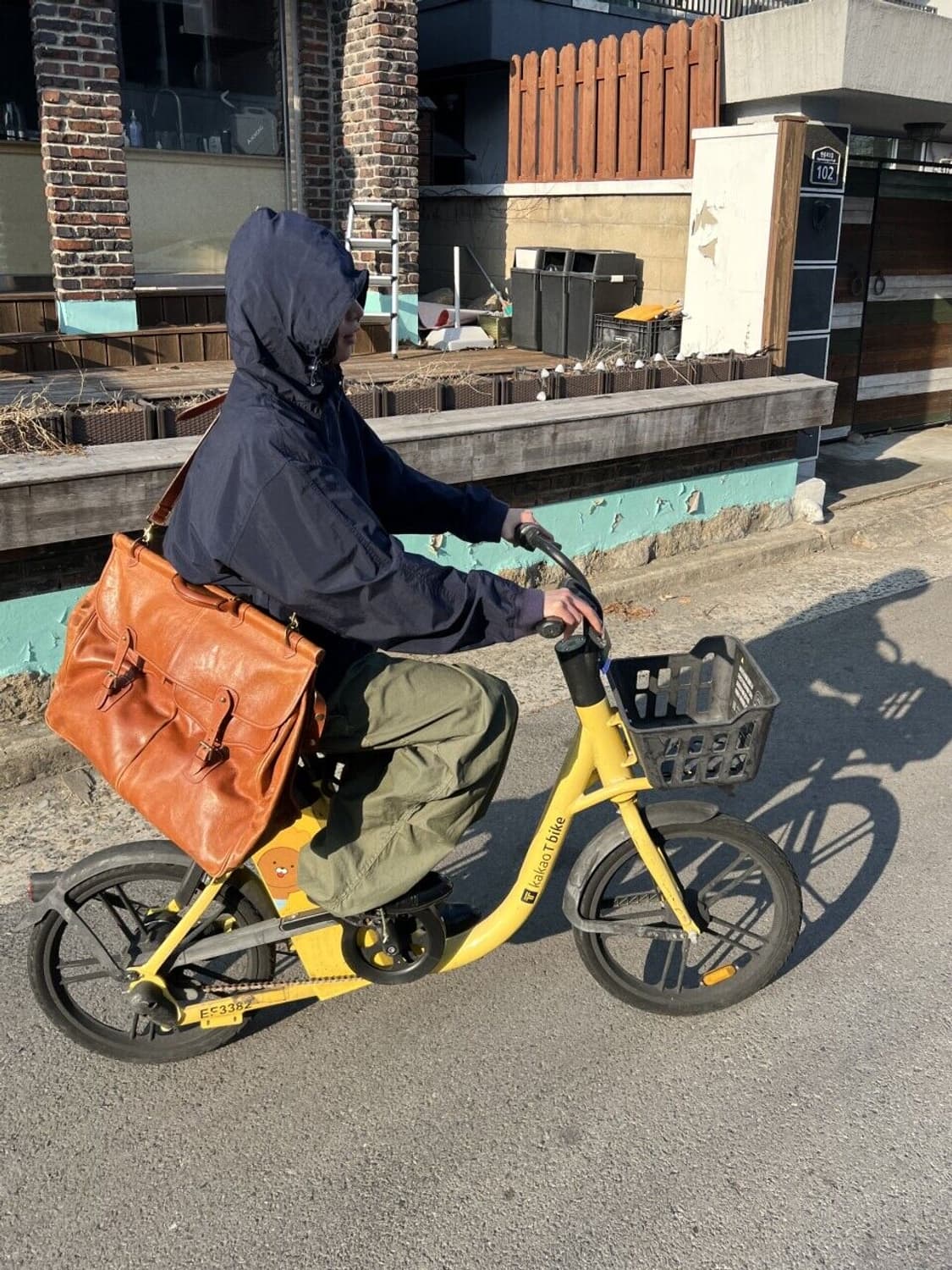 80's leather bag 상품이미지1