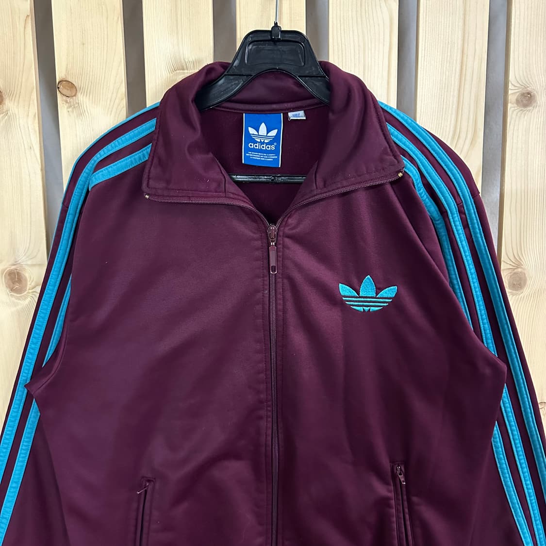 (M) 아디다스 파이어버드 버건디 민트 져지 트랙탑 상품이미지3