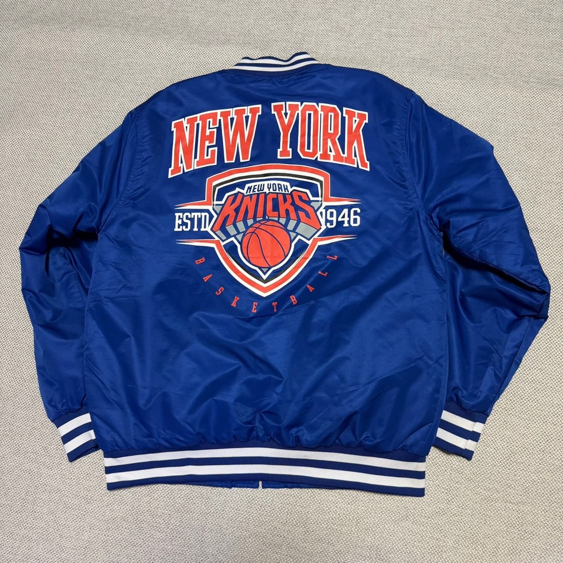 NBA 뉴욕 닉스 멀티 빅로고 바시티 자켓 상품이미지6