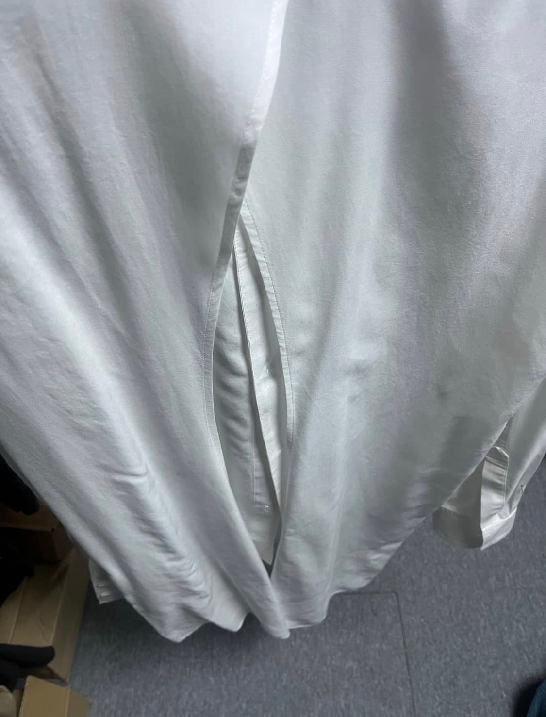 [M] 설밤 롱 슬릿 샘플 셔츠 상품이미지3