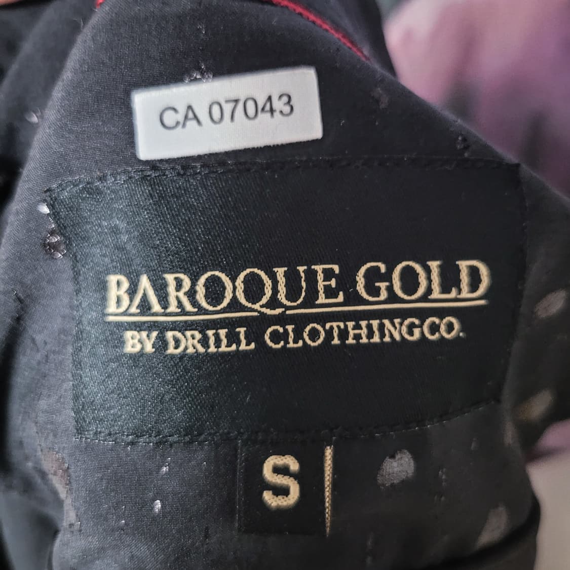Baroque Gold Dot black shirts  상품이미지4