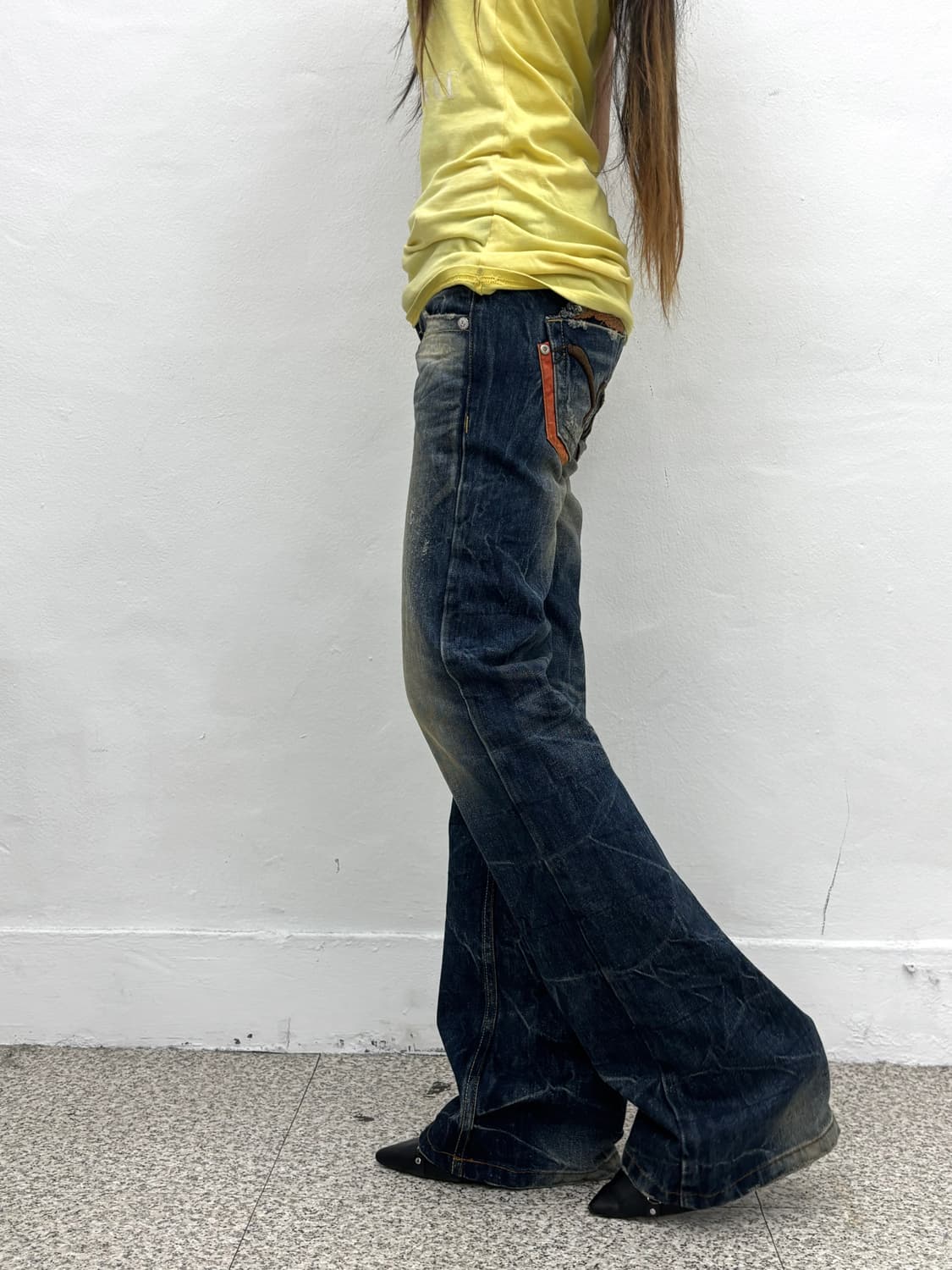 Red Pepper skull embroid denim pants   상품이미지4