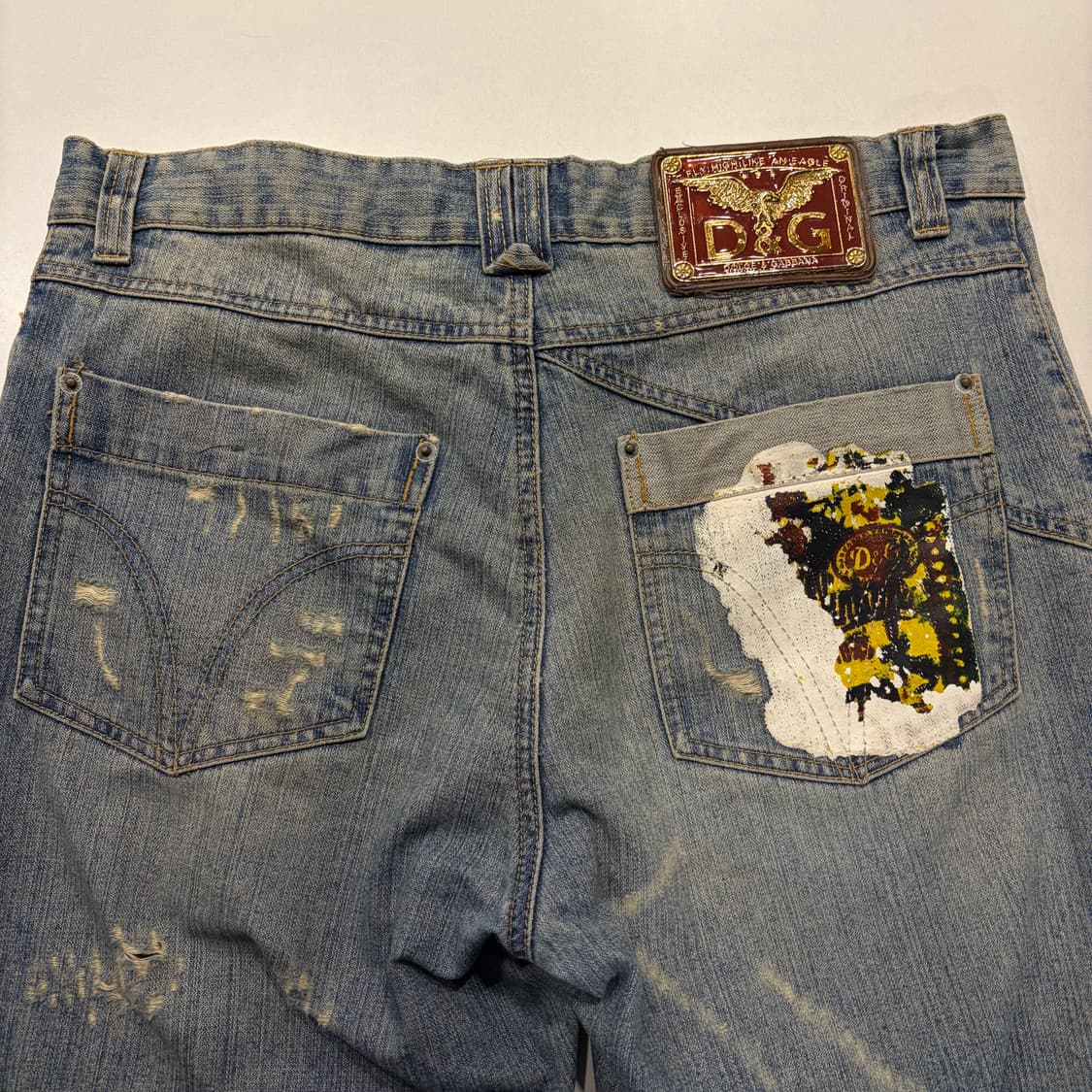 [34] 00s 돌체앤가바나 D&G 디스트로이드 데님 팬츠 D779 상품이미지3