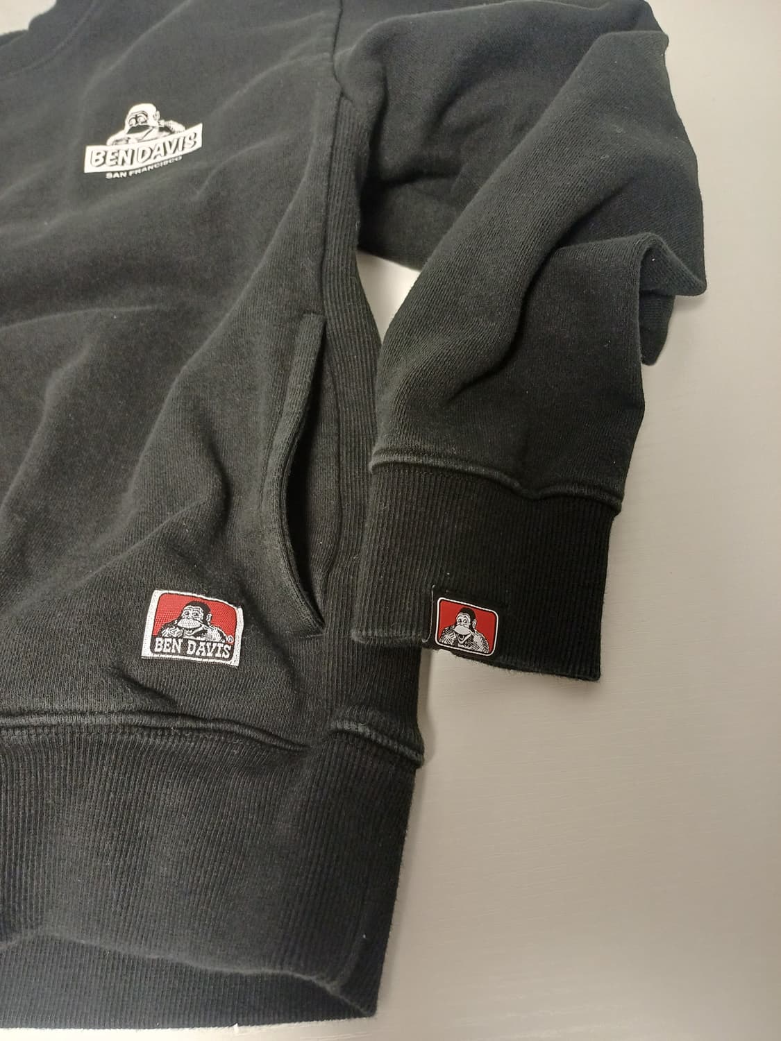 [M] 벤데이비스 재팬라인 로고 맨투맨 (박시 크롭핏) 상품이미지5