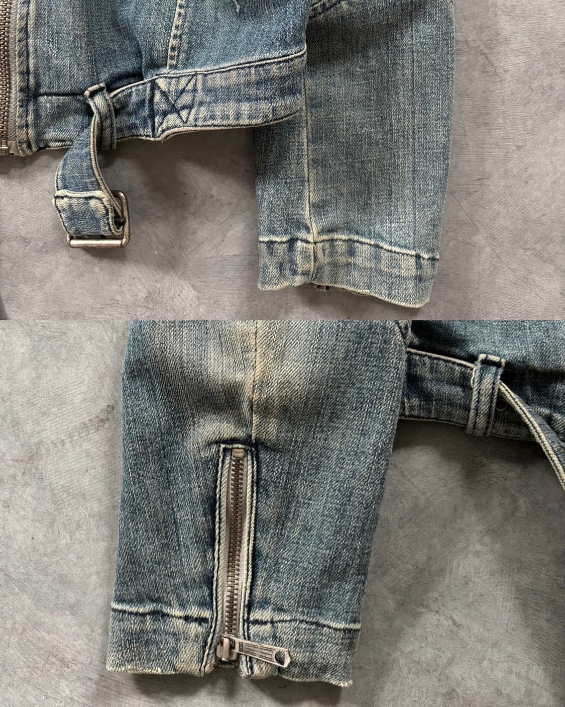 Diesel 디젤 벨티드 데님 크롭 자켓  상품이미지8