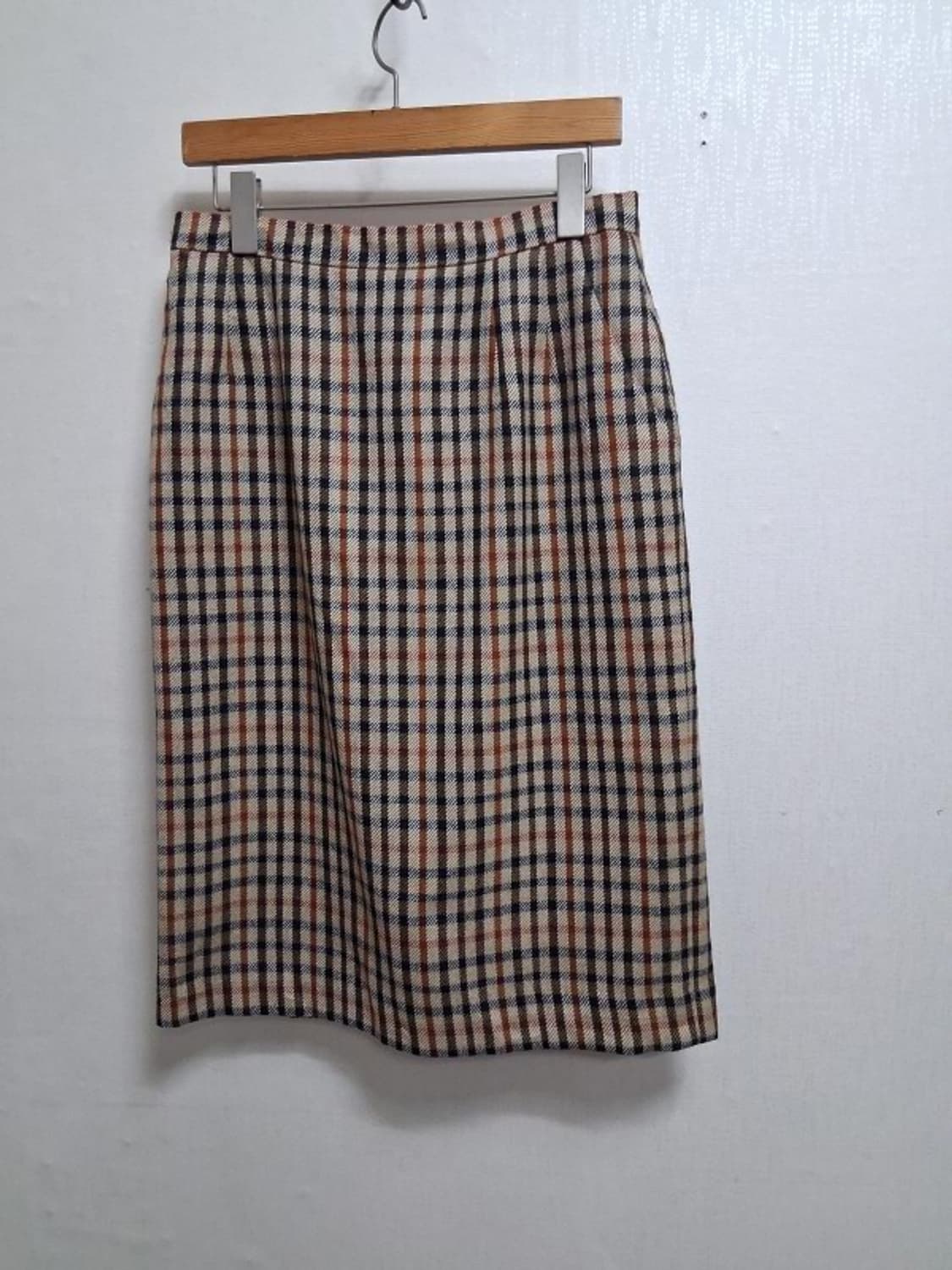 닥스스커트 닥스체크 순모울 체크스커트28 고품질 고보온 상품이미지1