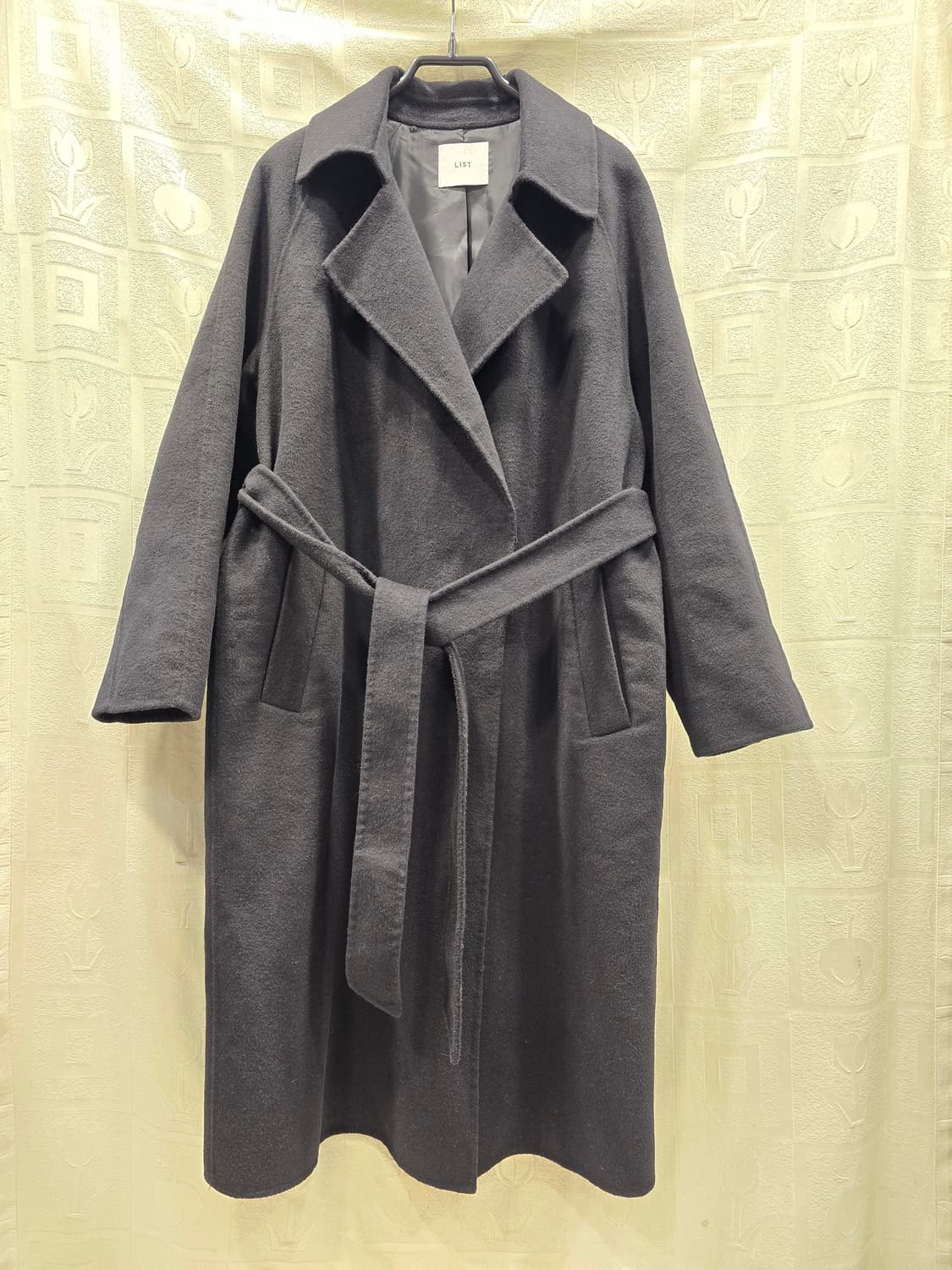 리스트 LIST 핸드메이드 캐시미어 울 롱코트 55~66 상품이미지1