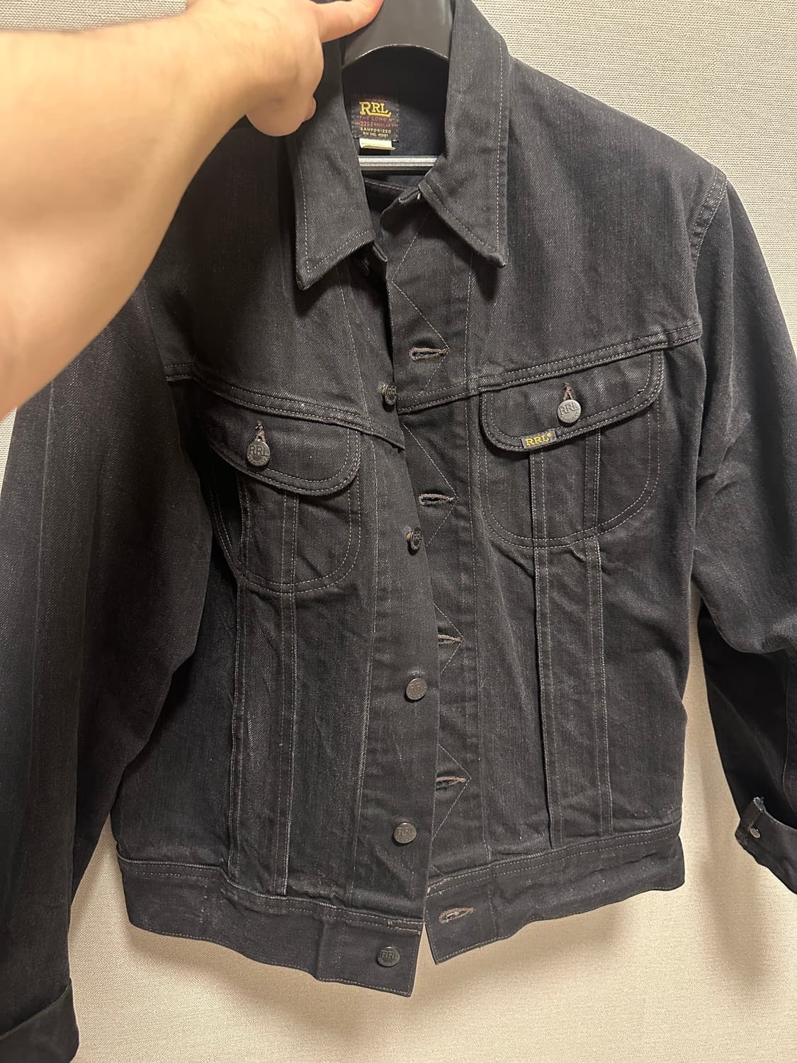 Rrl lot271 블랙 m 상품이미지2