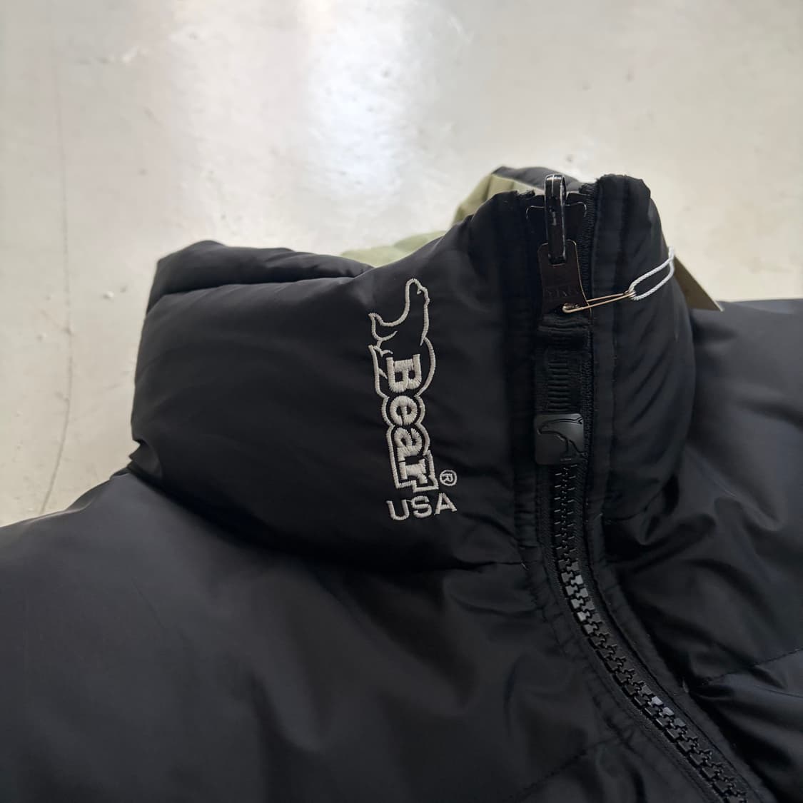 90s USA Bear 빈티지 리버시블 푸퍼 패딩 M 상품이미지3