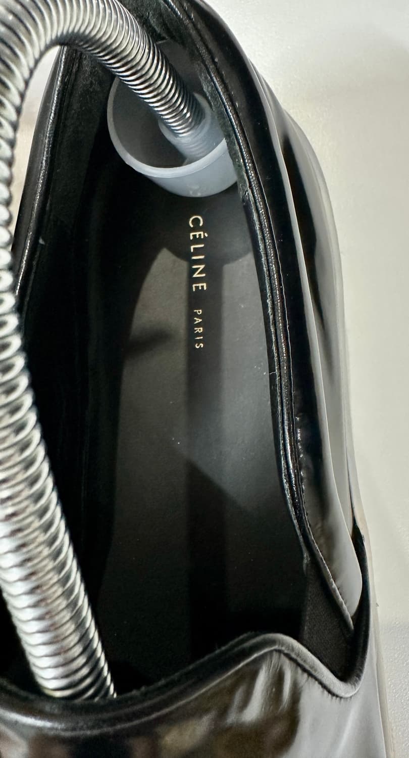 셀린느 블랙 레더 슈즈 스니커즈 플랫폼  상품이미지3