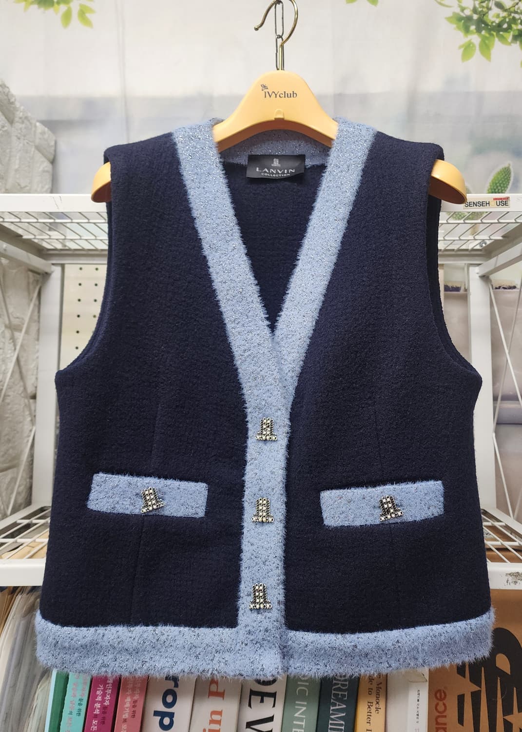 랑방 여성겨울조끼 66 울 컬러 라인 베스트 WM05 상품이미지1