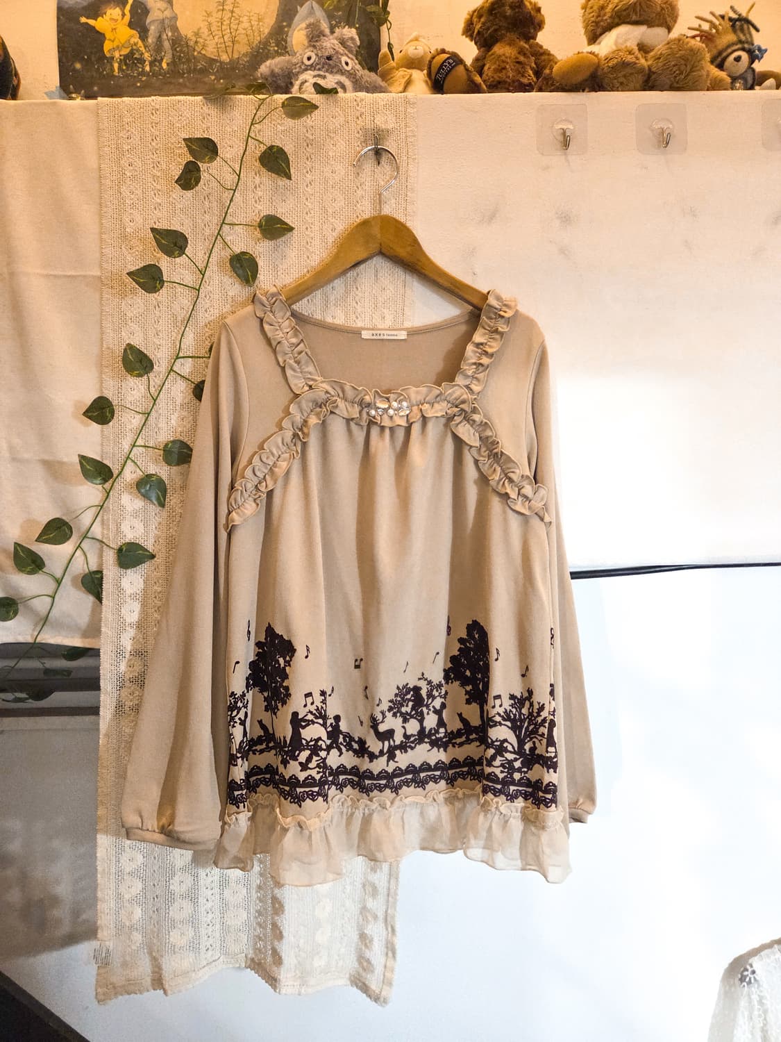 axes femme 베이지 슬리브 상품이미지1