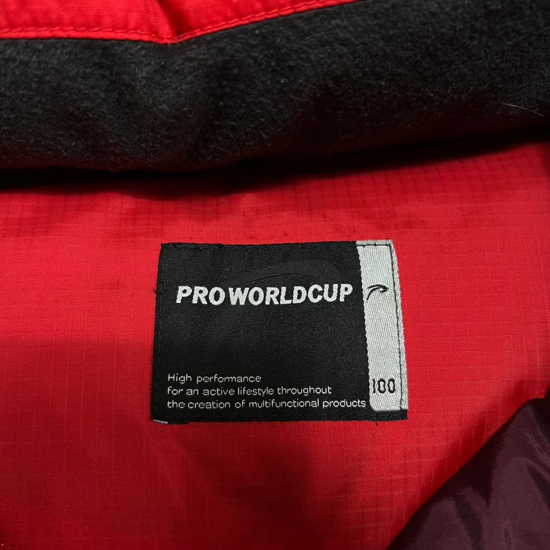 프로월드컵 구스다운 700 배색 후드 패딩 점퍼 [레드] L/100 상품이미지7