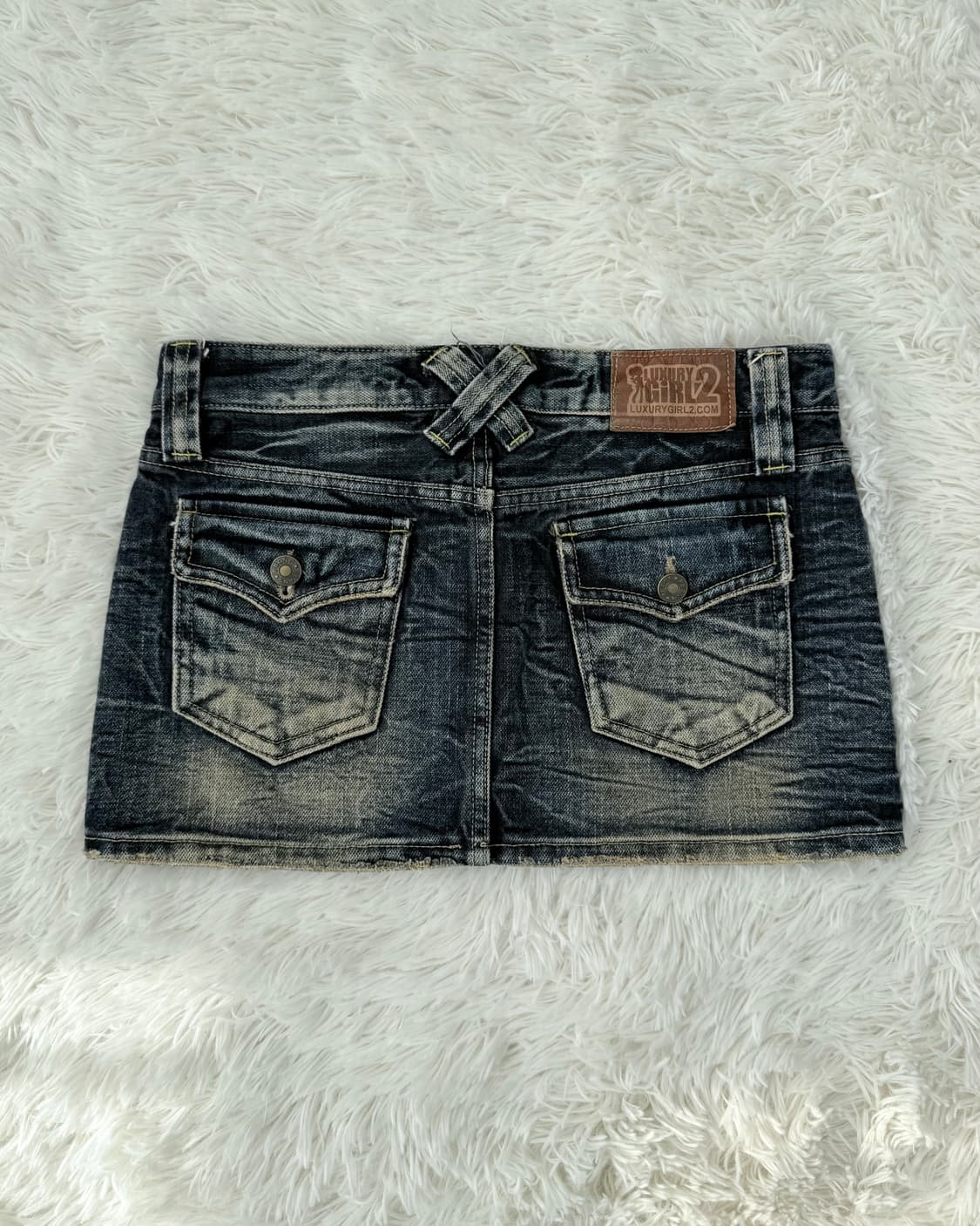 그런지 와투케 데님 스커트 상품이미지2